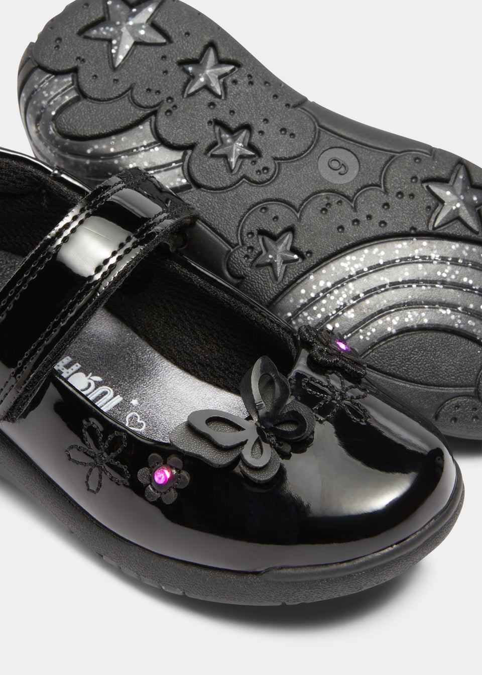 Clarks flashing school shoes deals