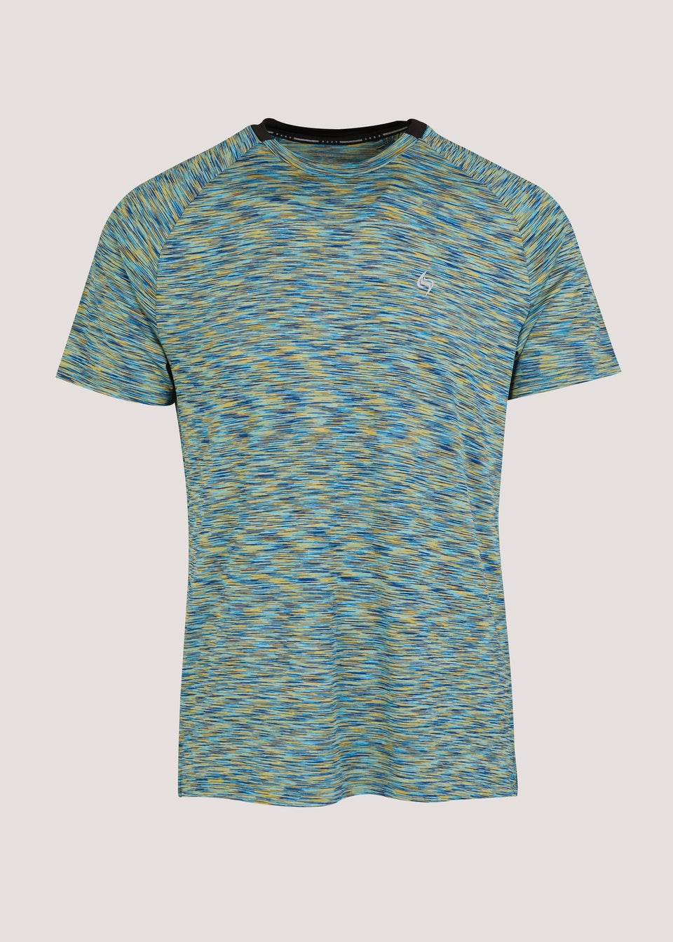 Souluxe Yellow Space Dye Sports T-Shirt