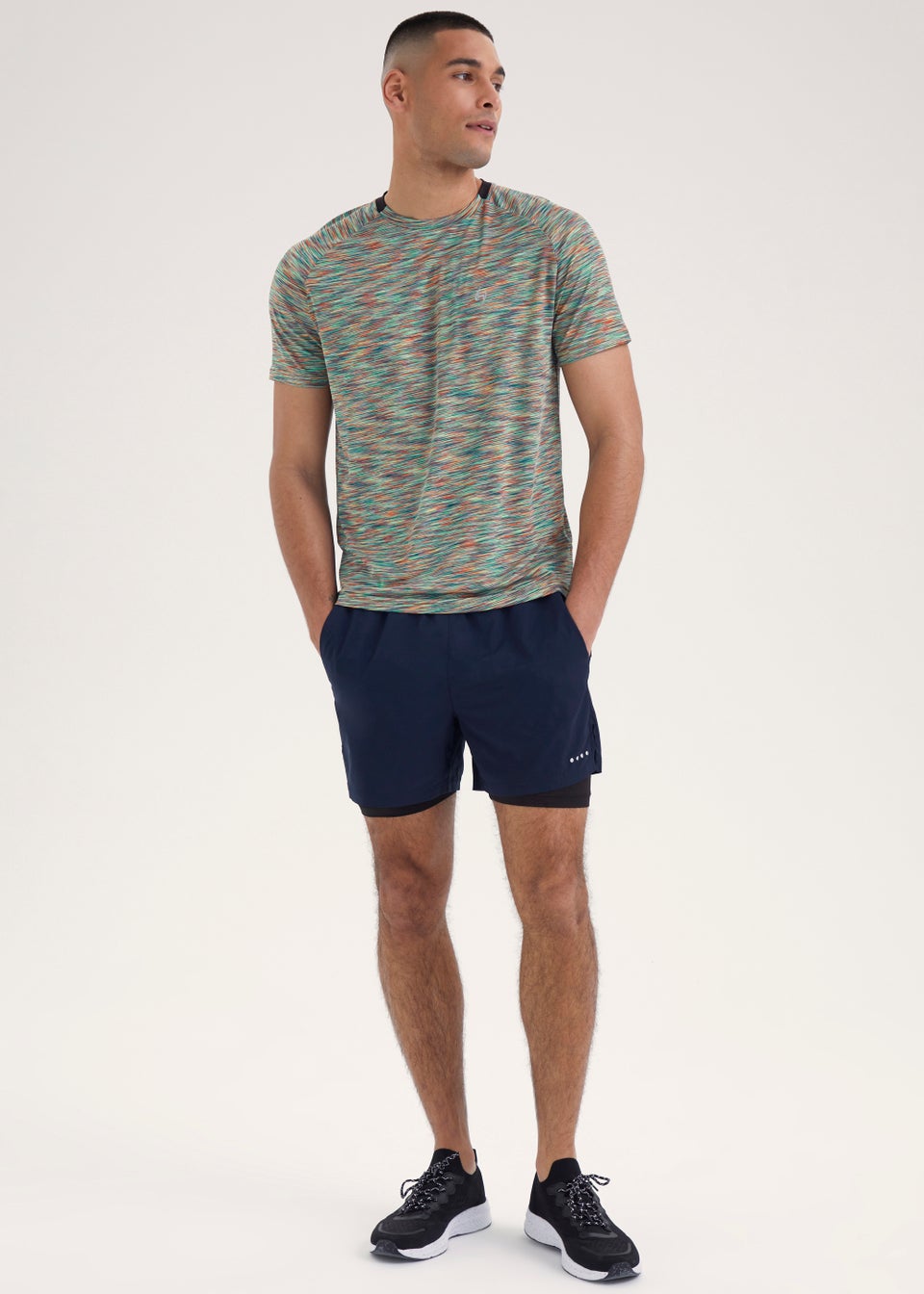 Souluxe Orange Space Dye Sports T-Shirt