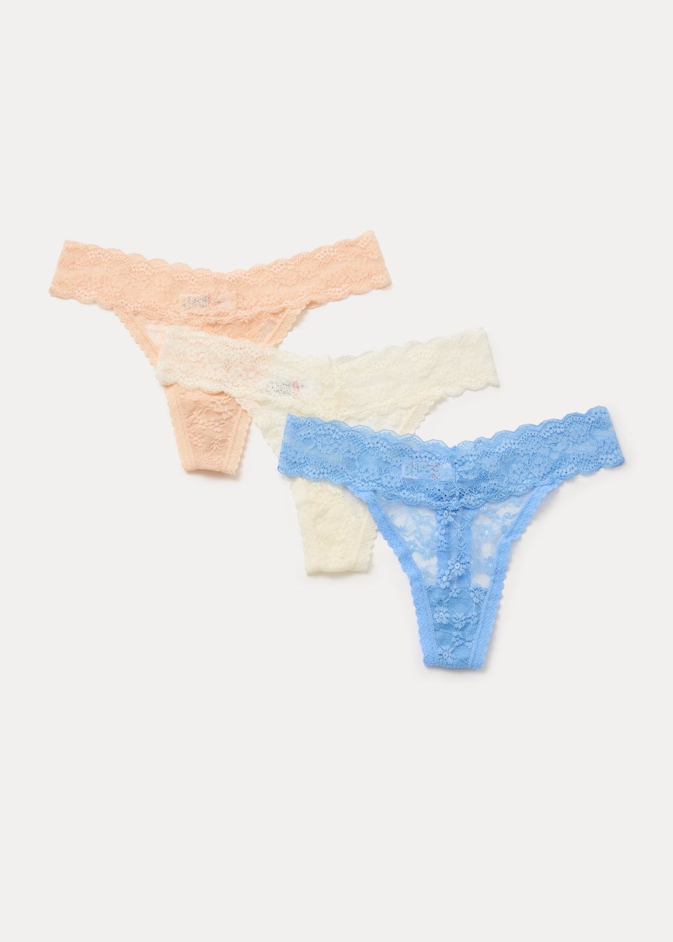 3 Pack Lace Thongs