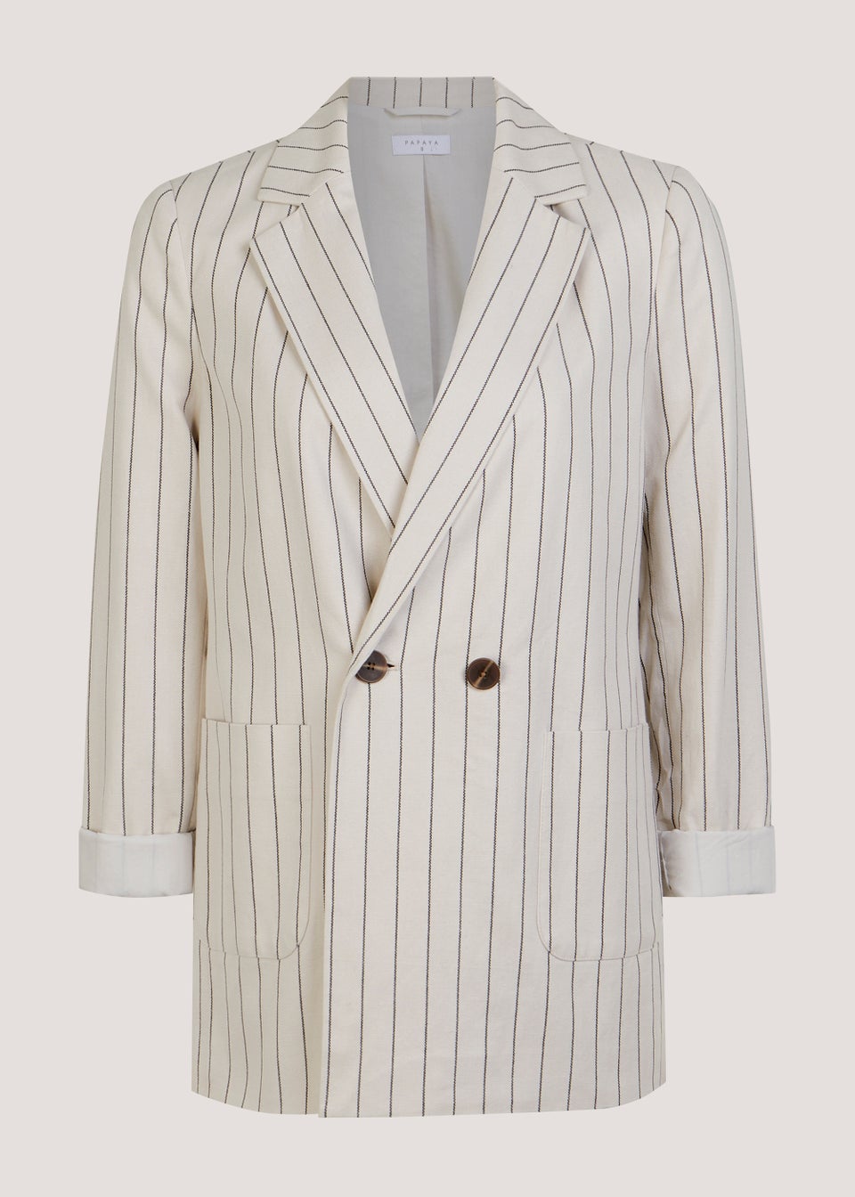 Cream striped sale blazer
