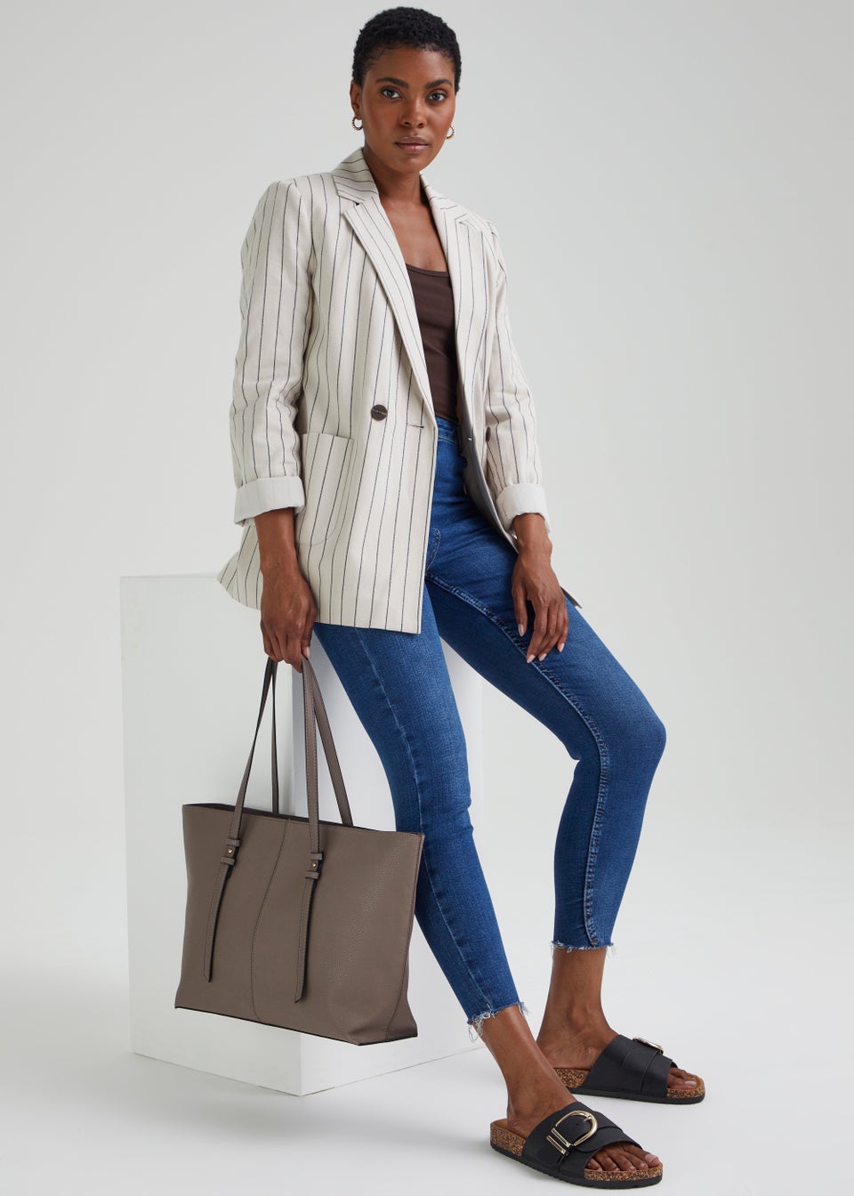 Matalan top white blazer