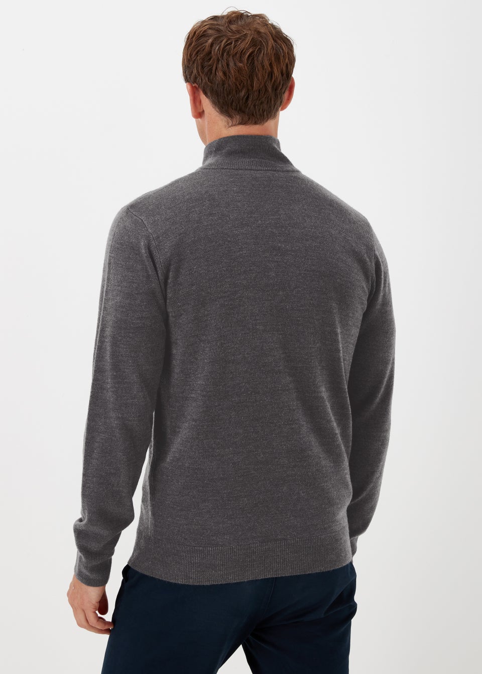 Charcoal Soft Touch 1/4 Zip Sweatshirt