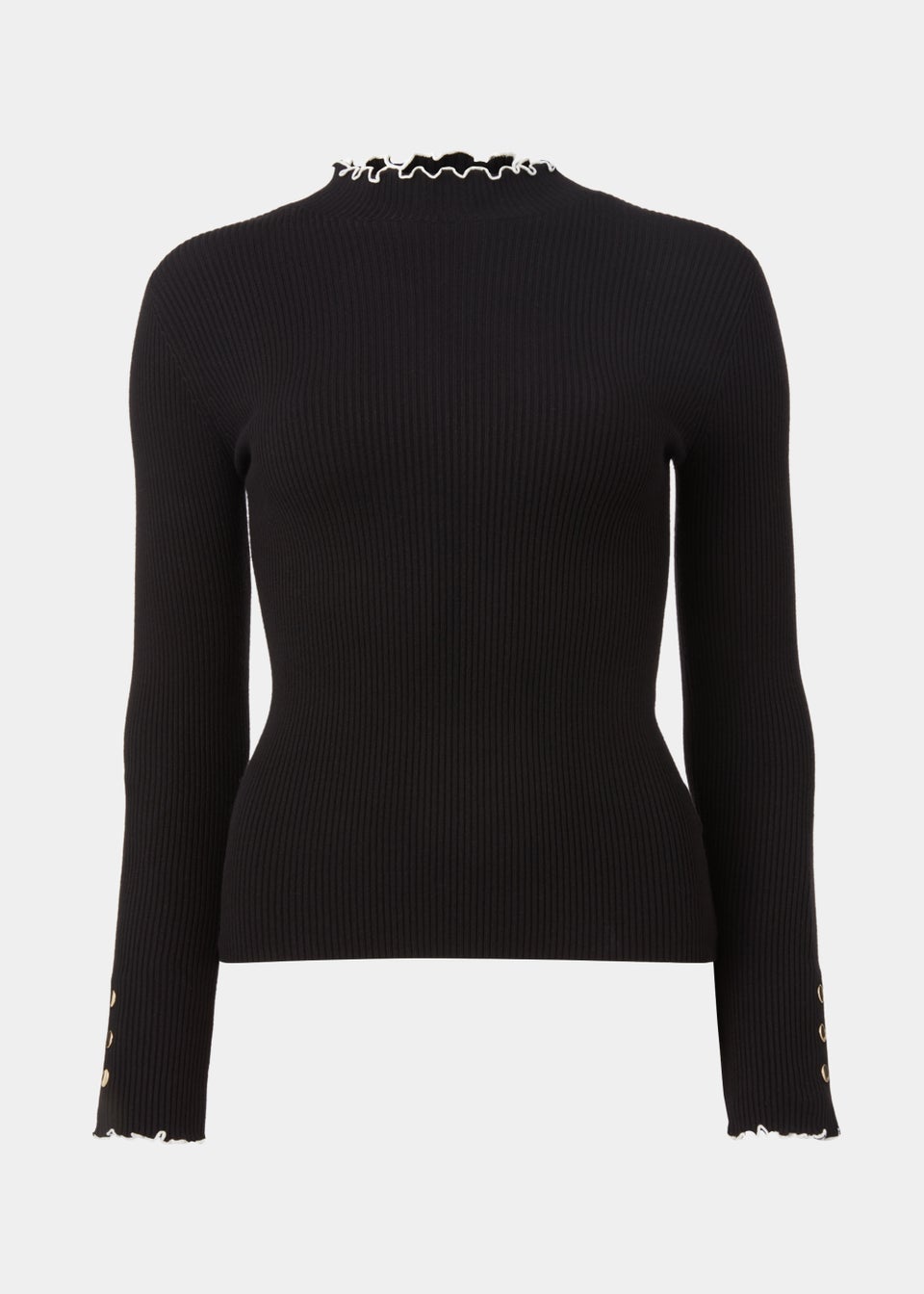 Et Vous Black Knitted Jumper - Matalan