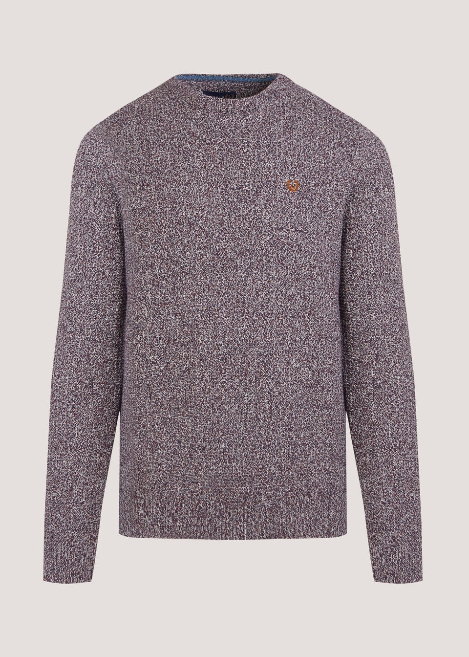 Lincoln Burgundy Crew Neck Jumper
