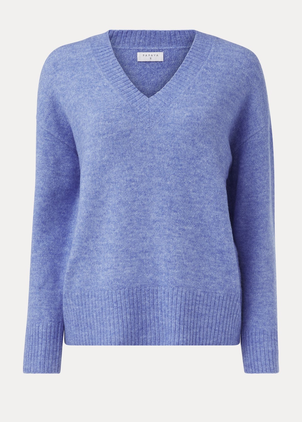 Blue V-Neck Jumper