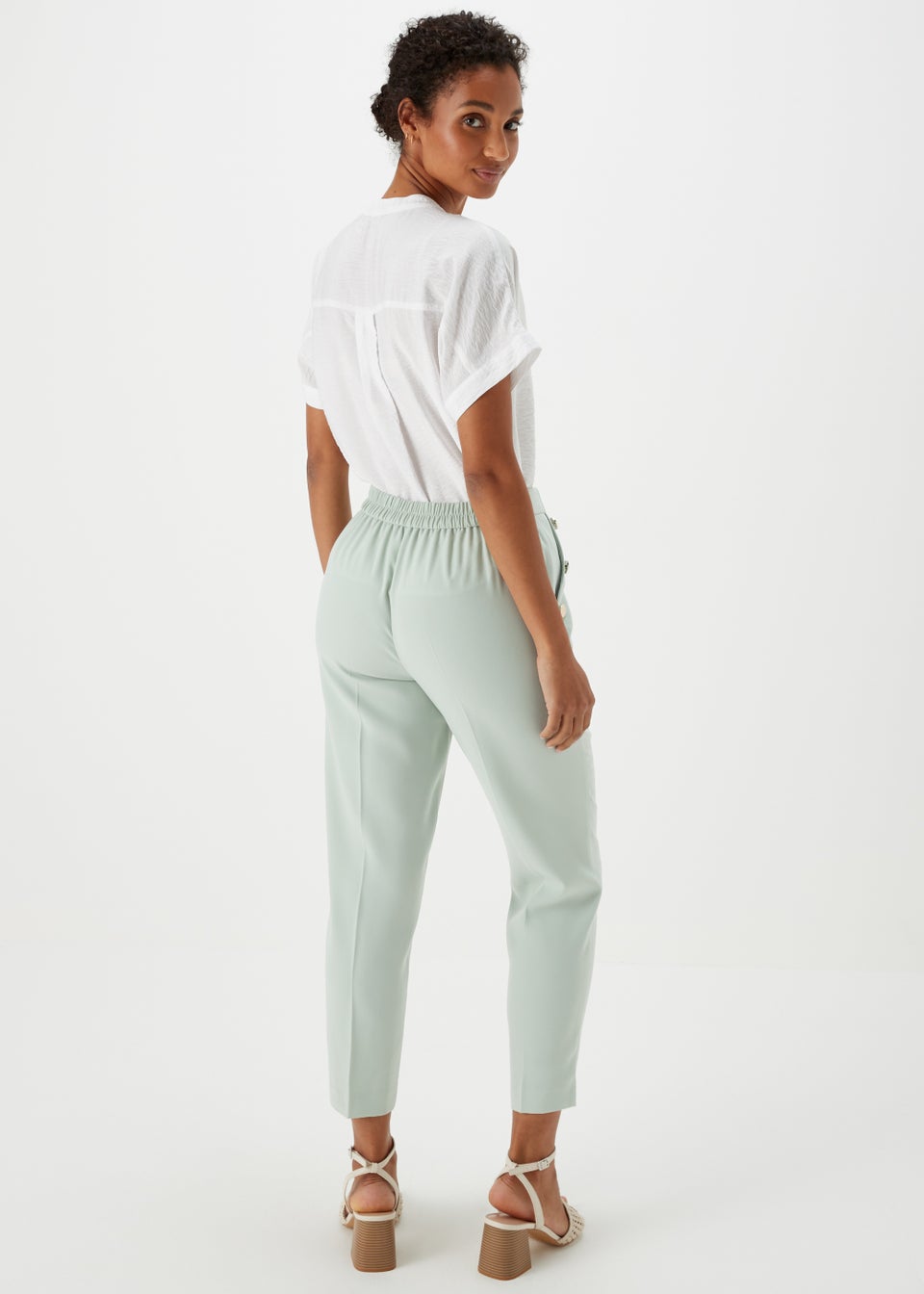 Et Vous Mint Button Trousers