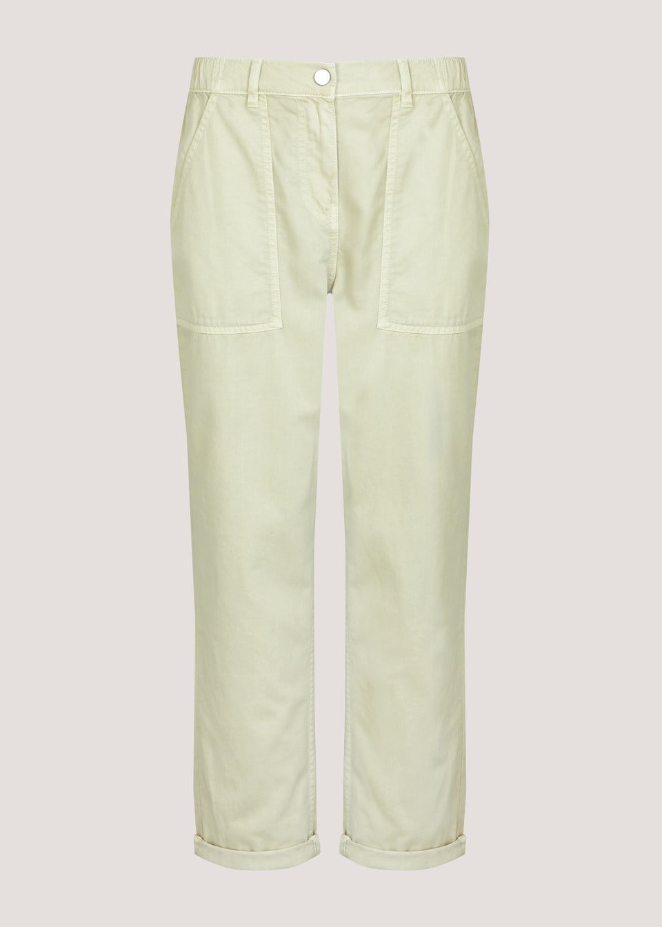 Khaki Relaxed Fit Utility Trousers