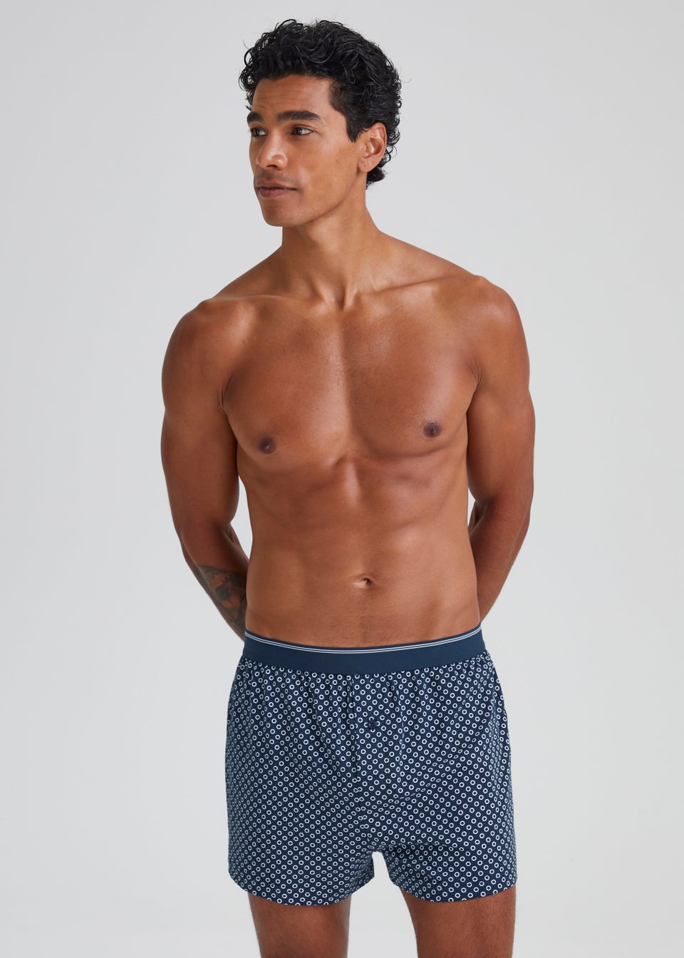 5 Pack Blue Stripe Loose Fit Boxers