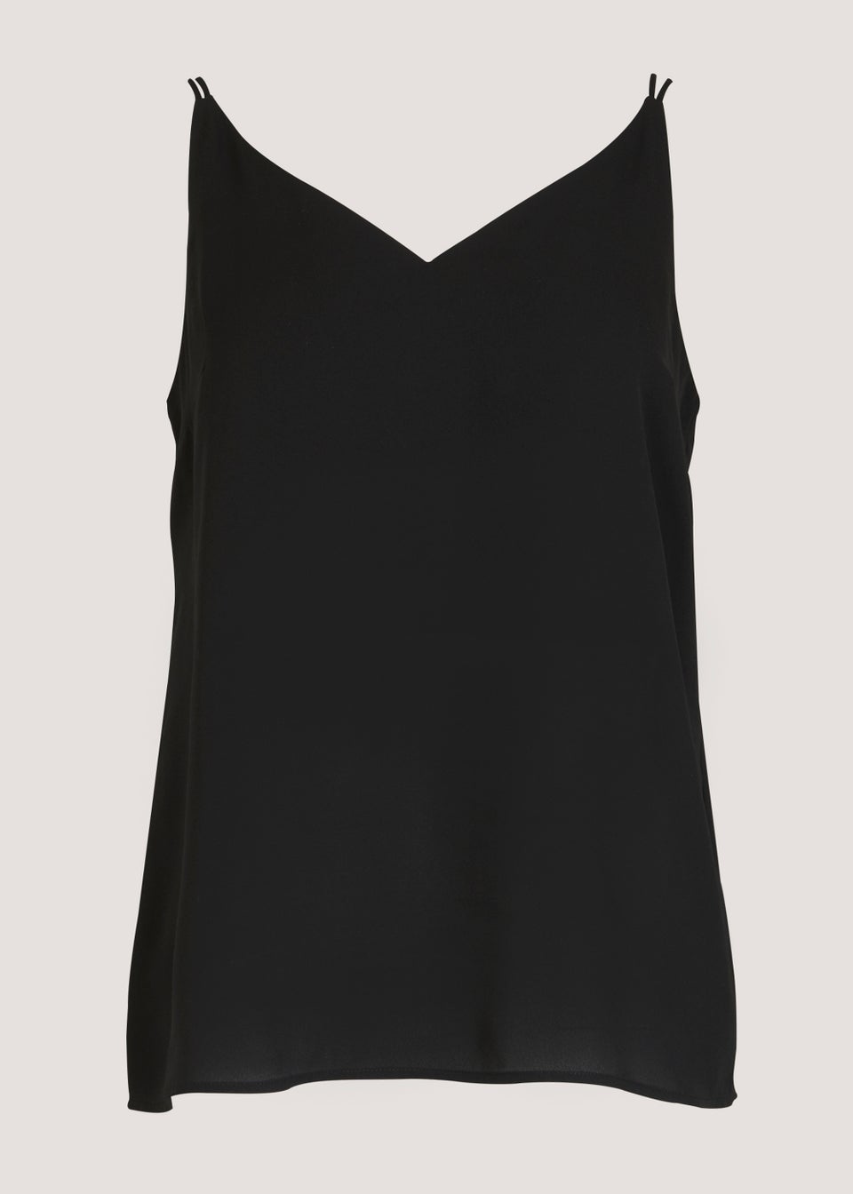 Papaya Petite Black Double Strap Cami Top