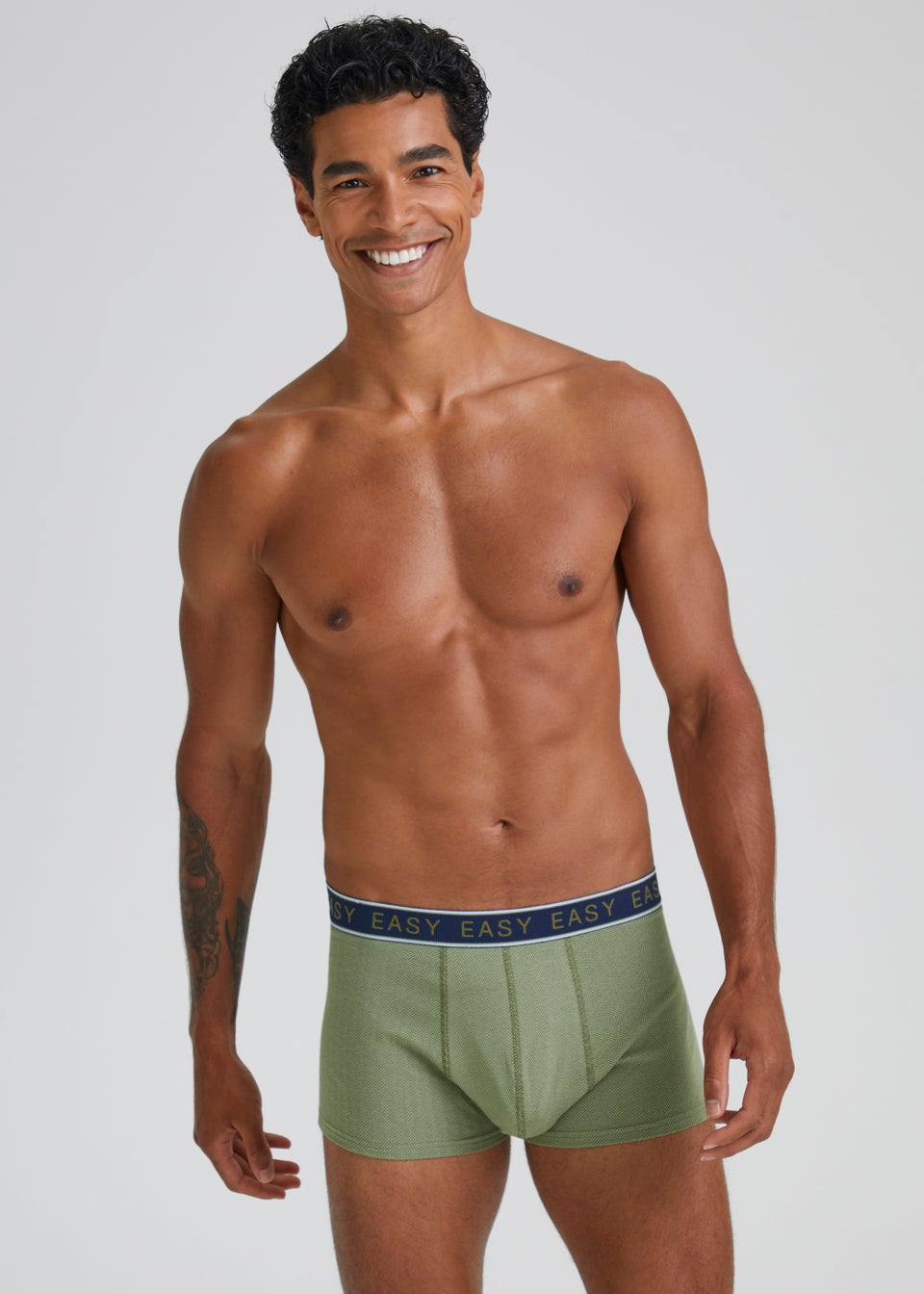 3 Pack Green Plain & Print Hipsters