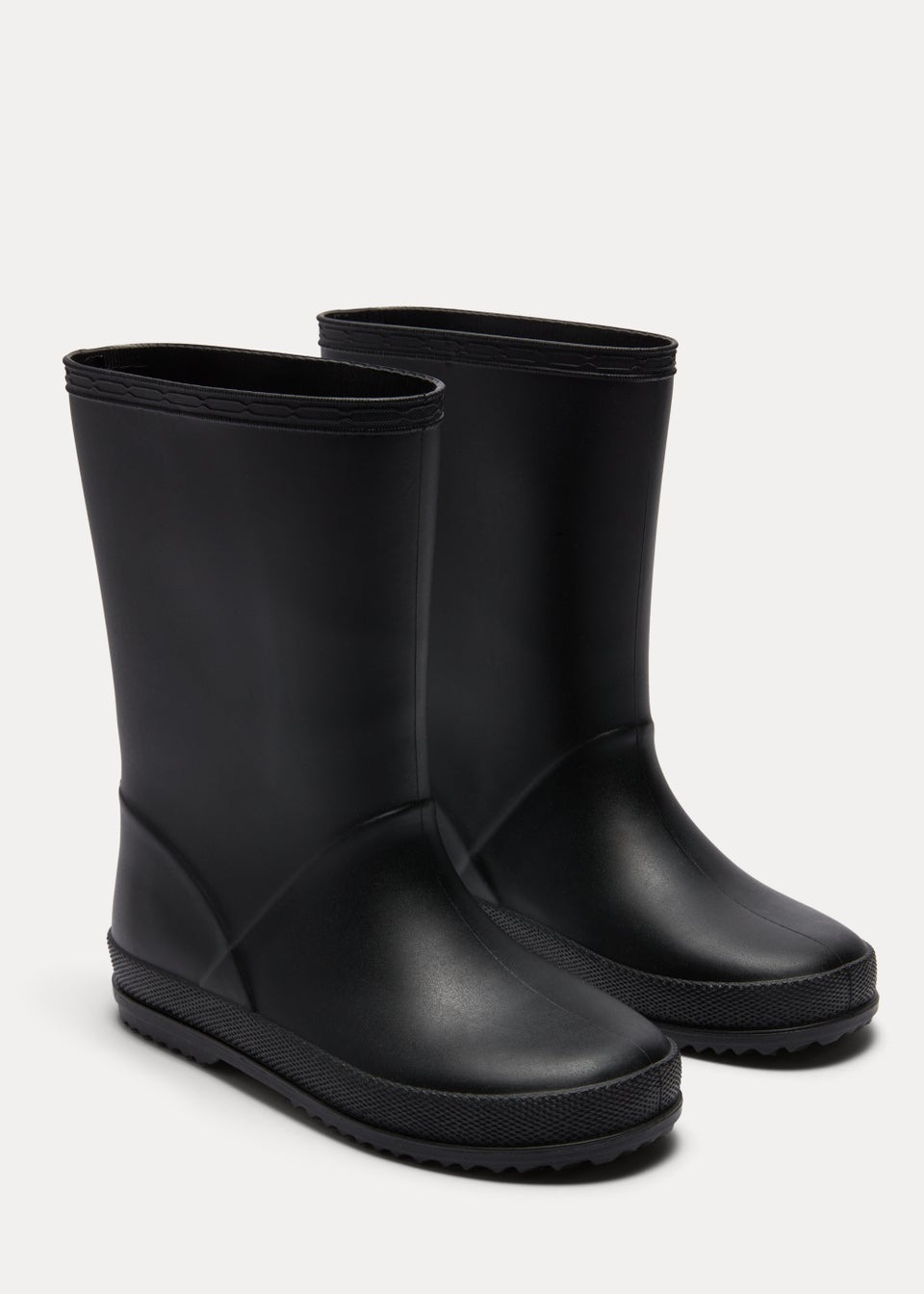 Boys Black PVC Wellies (Younger 10-Older 6)