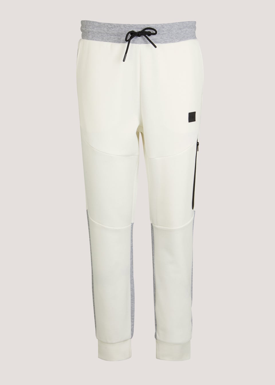 US Athletic Cream Zip Joggers
