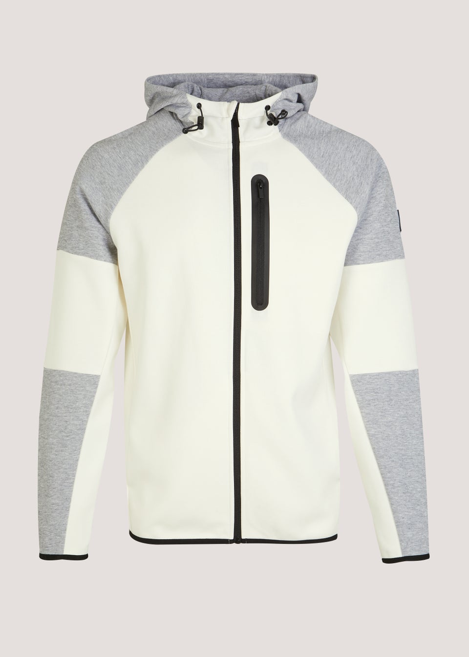 US Athletic Cream Zip Hoodie - Matalan