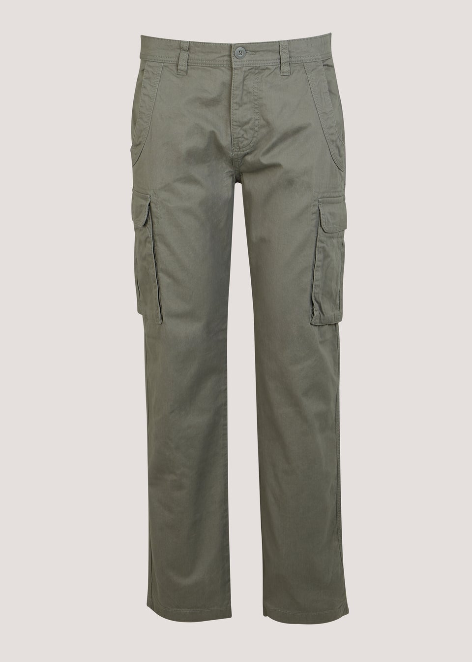 Khaki Slim Fit Cargo Trousers