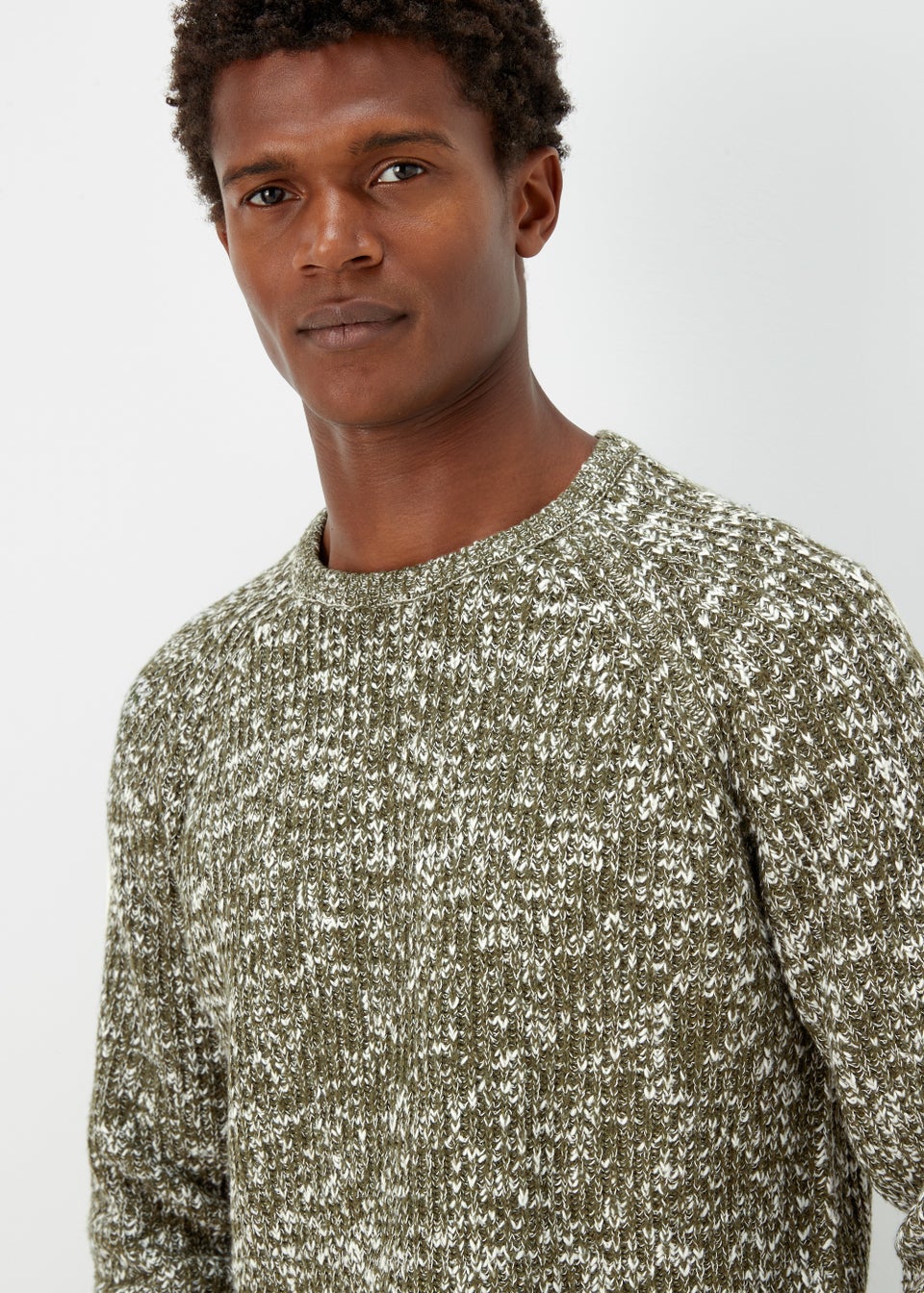 Khaki crew neck jumper online