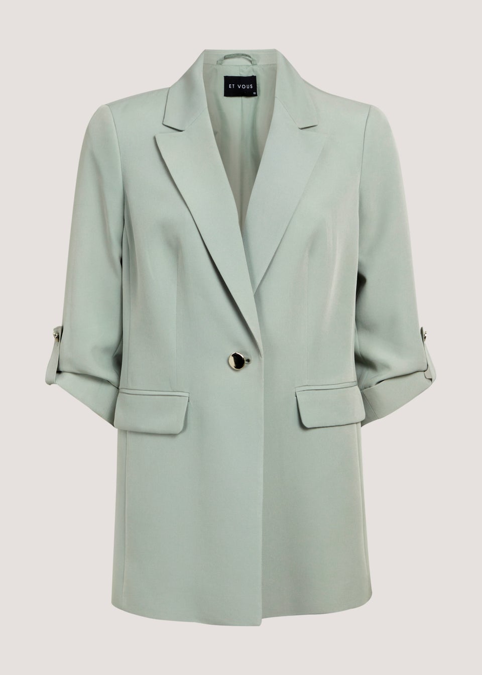 Et Vous Mint Crepe Blazer