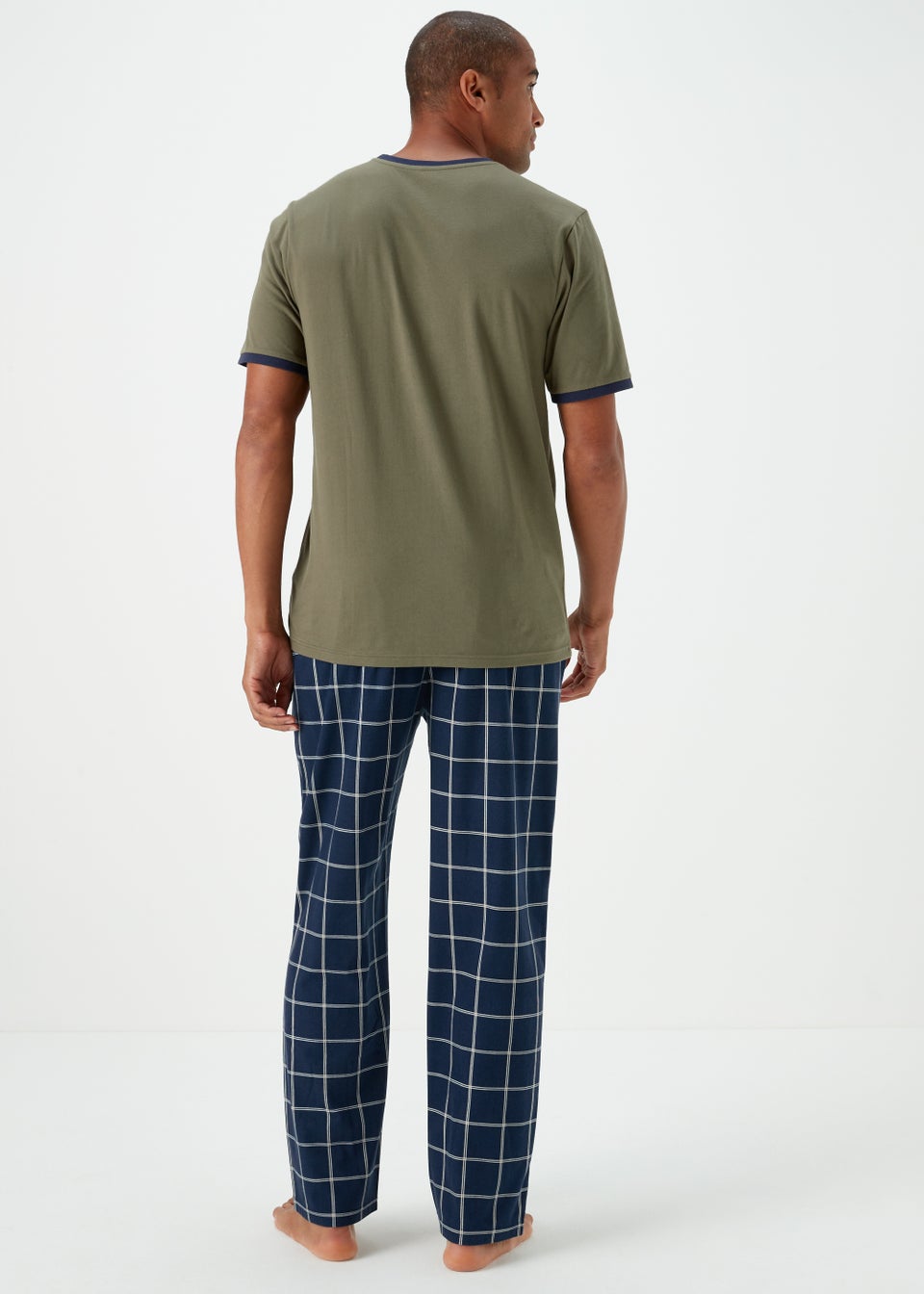 Green Worry Less Print Long Pyjama Set