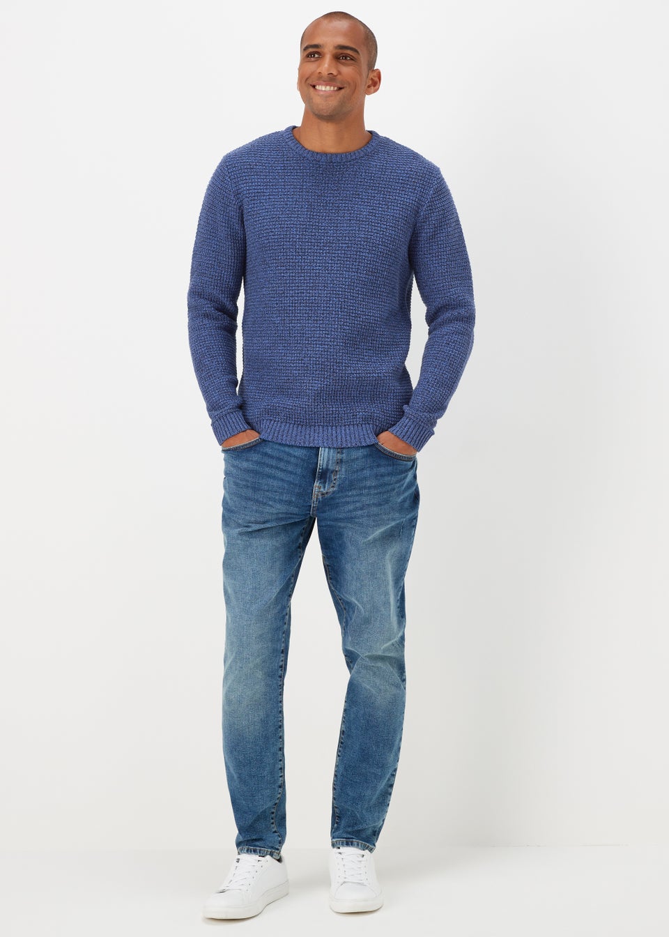 Cobalt Blue Knitted Sweatshirt