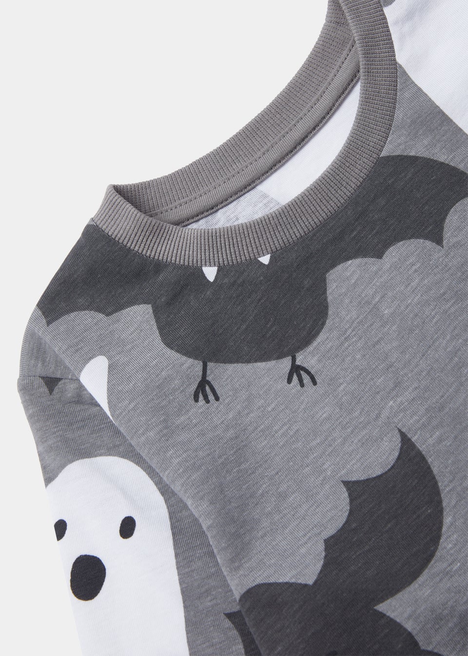 Kids Grey Halloween T-Shirt (9mths-6yrs)