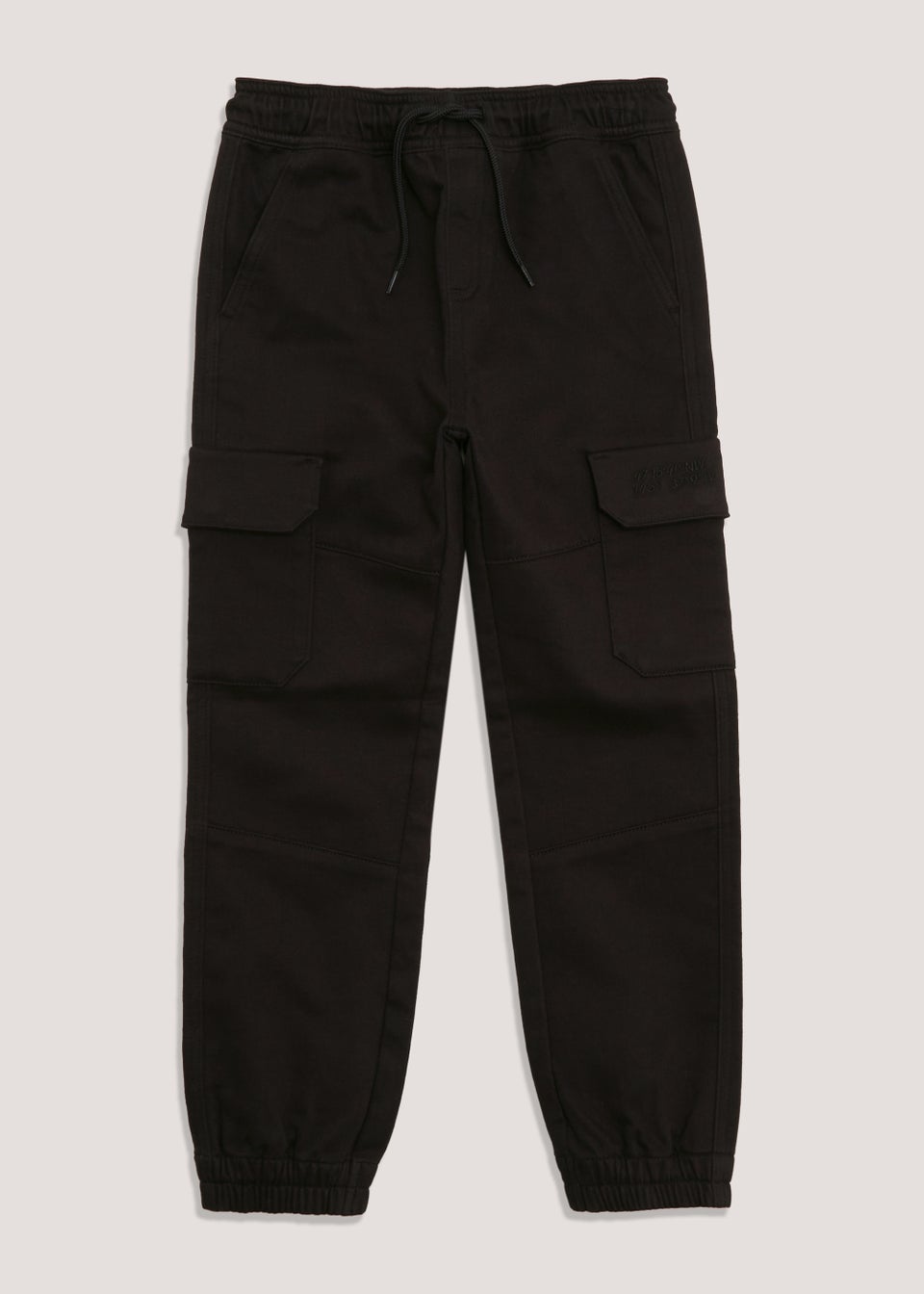 Boys Black Cargo Trousers (4-13yrs)