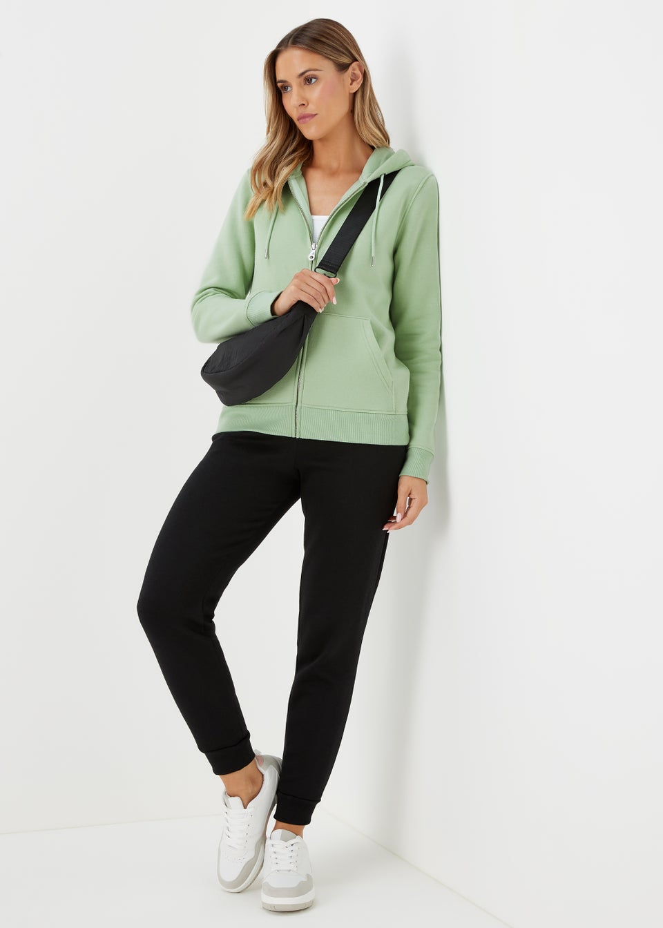 Green Zip Up Hoodie