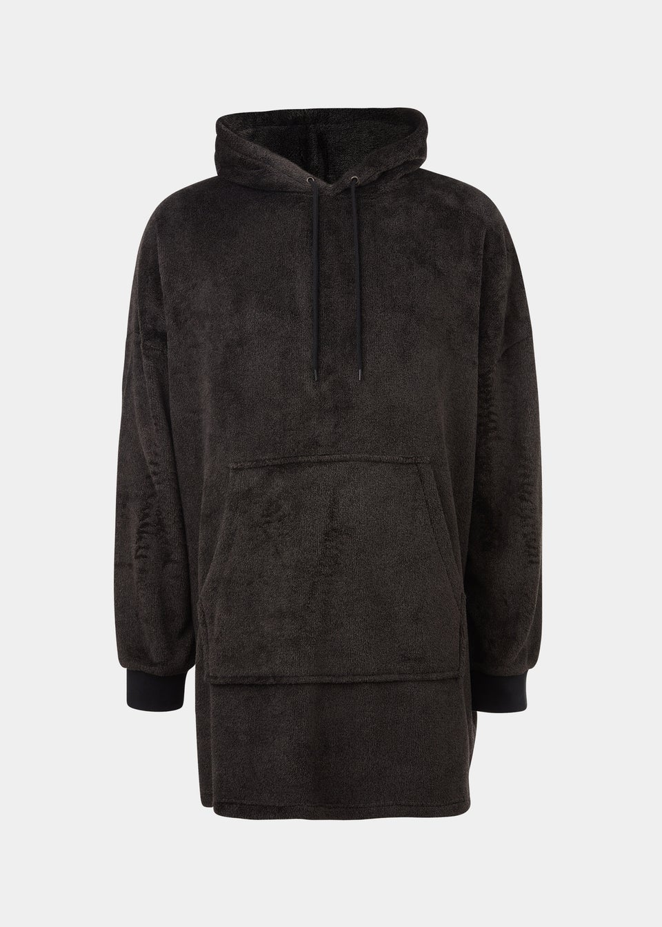 Black Fleece Snuggle Hoodie Matalan