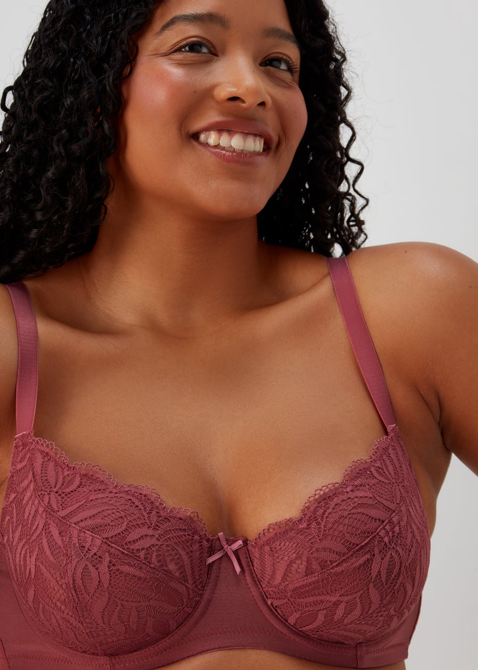 2 Pack DD+ Non Padded Leaf Lace Bras
