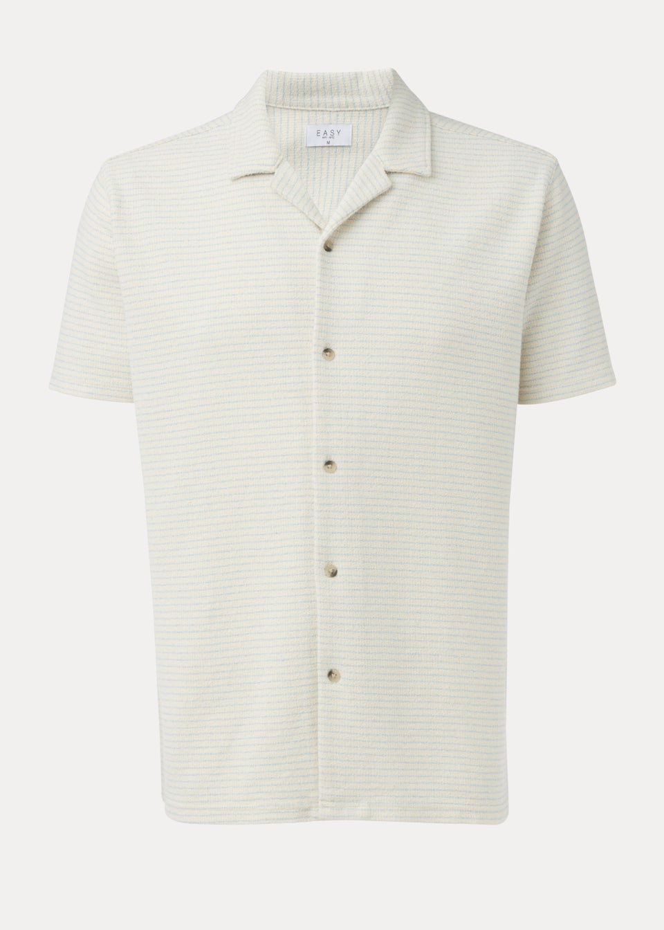 Ecru Textured Jersey Short Sleeve Shirt - Matalan