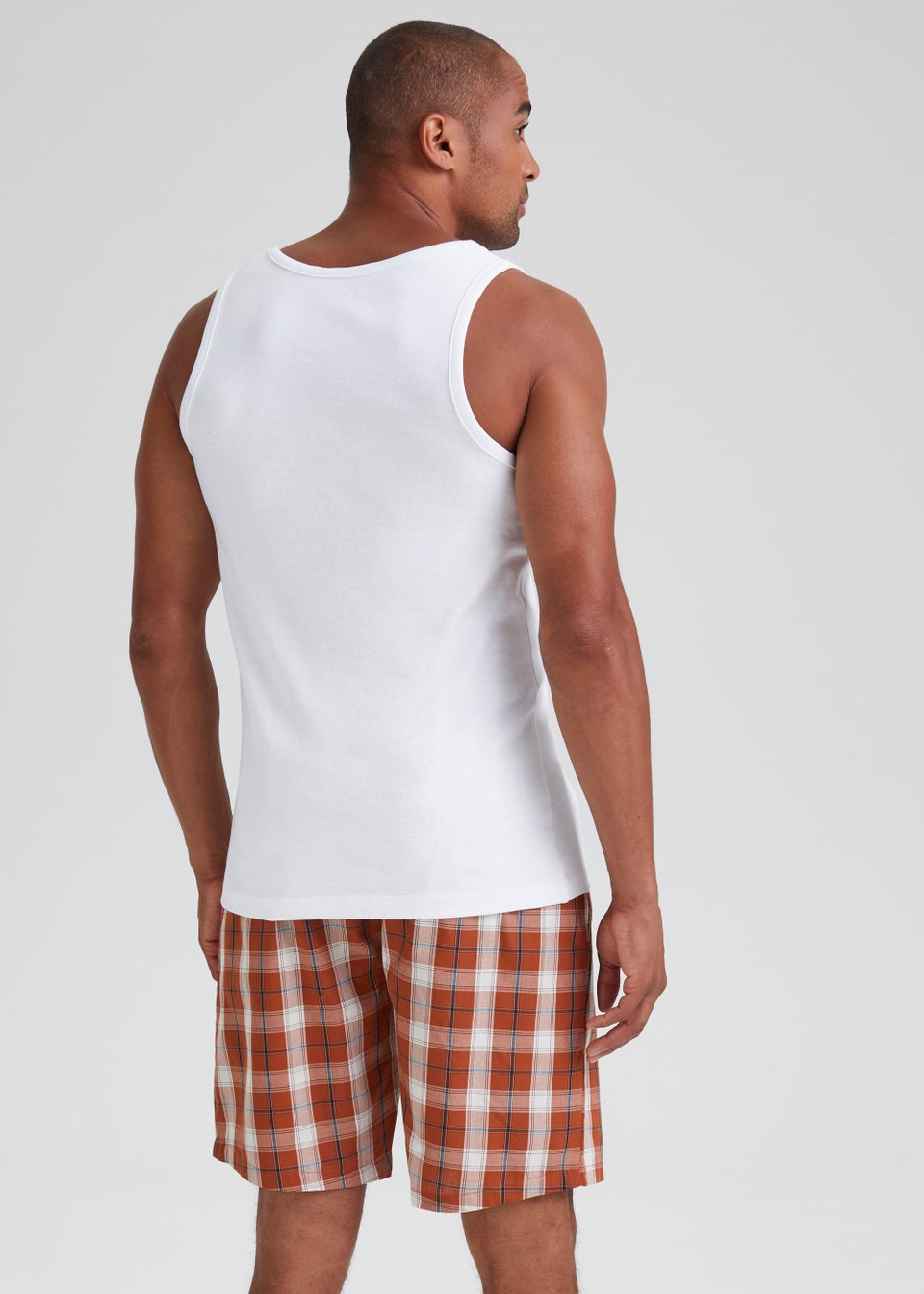 2 Pack Geo Check Woven Pyjama Shorts Matalan