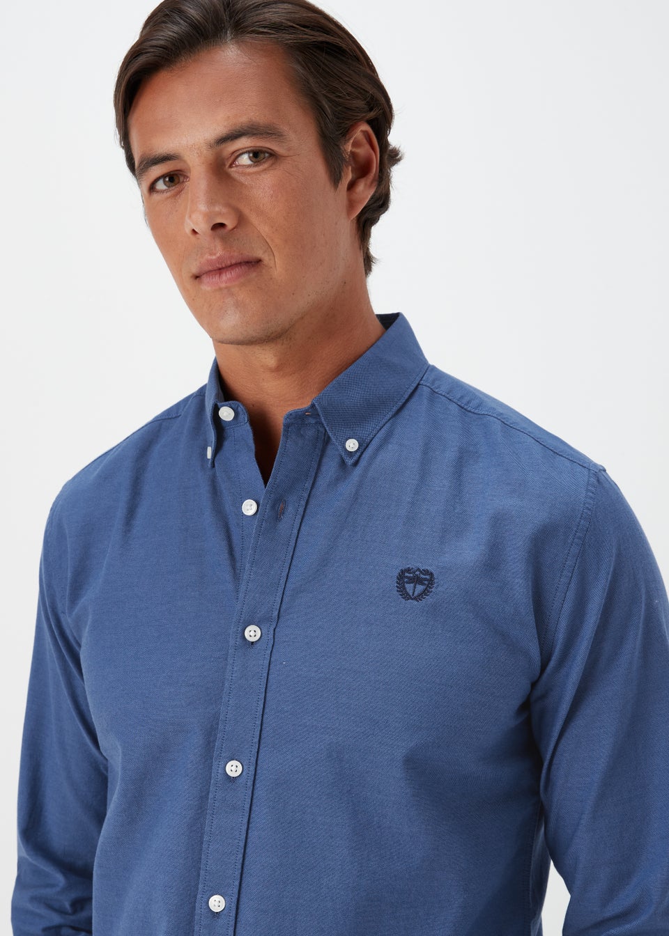 Blue Oxford Long Sleeve Shirt - Matalan
