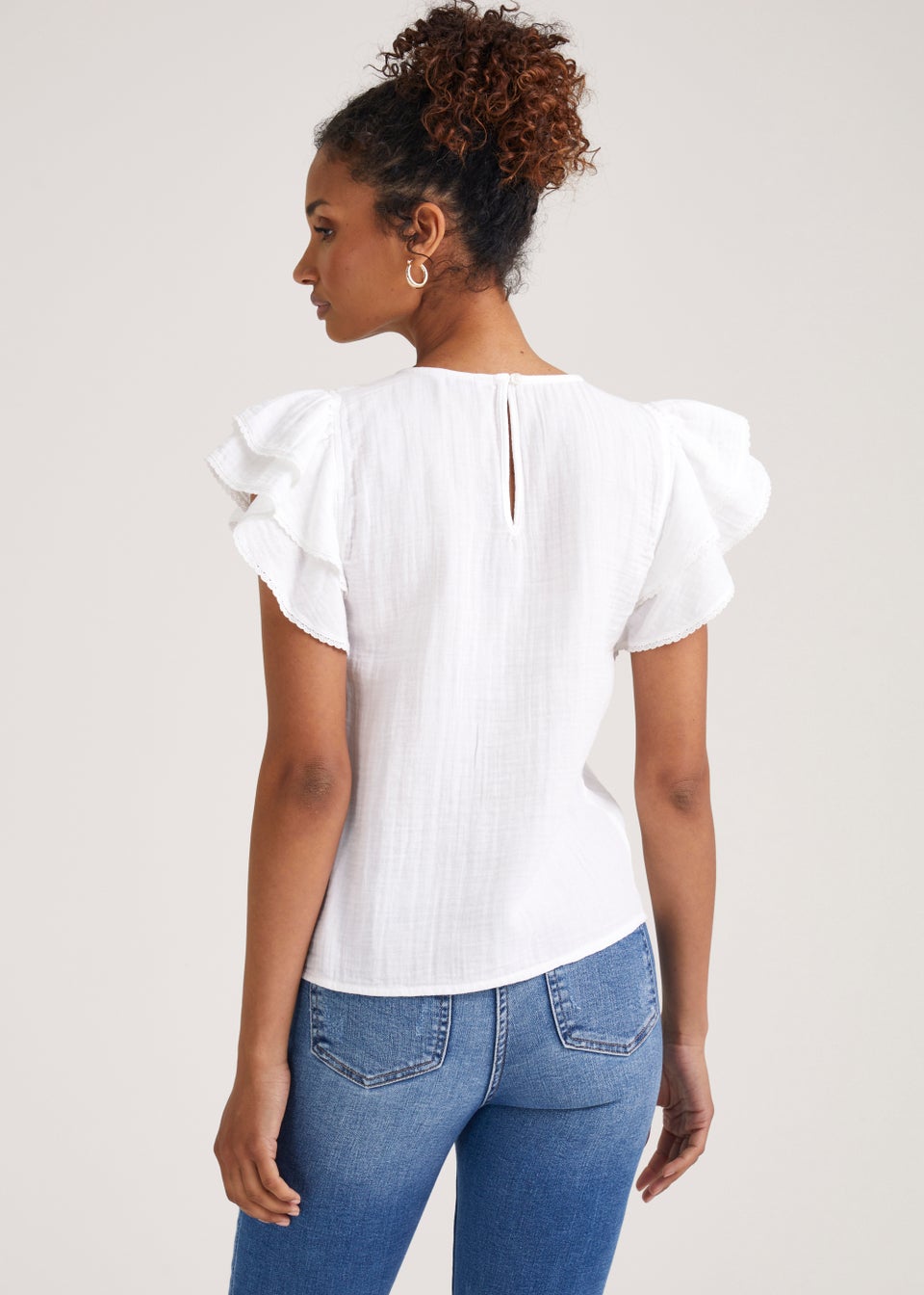 White Double Cloth Top