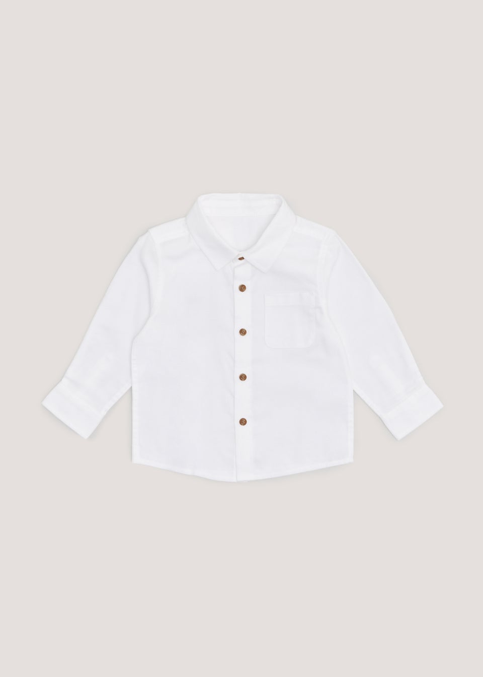 Boys White Long Sleeve Shirt (9mths-6yrs)
