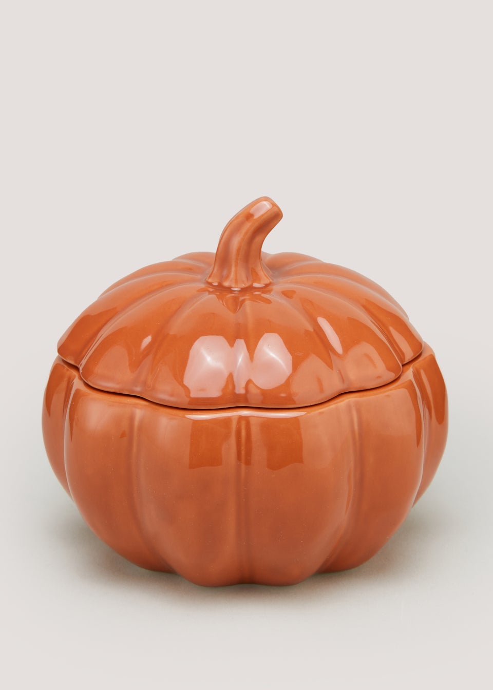 Orange Lidded Pumpkin Soup Bowl (14cm x 12.5cm)