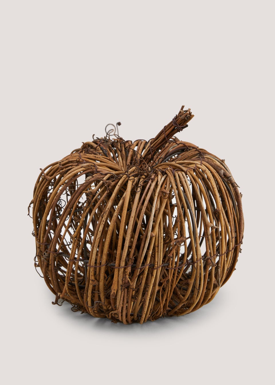 Pumpkin Wicker Ornament (26cm x 20cm)