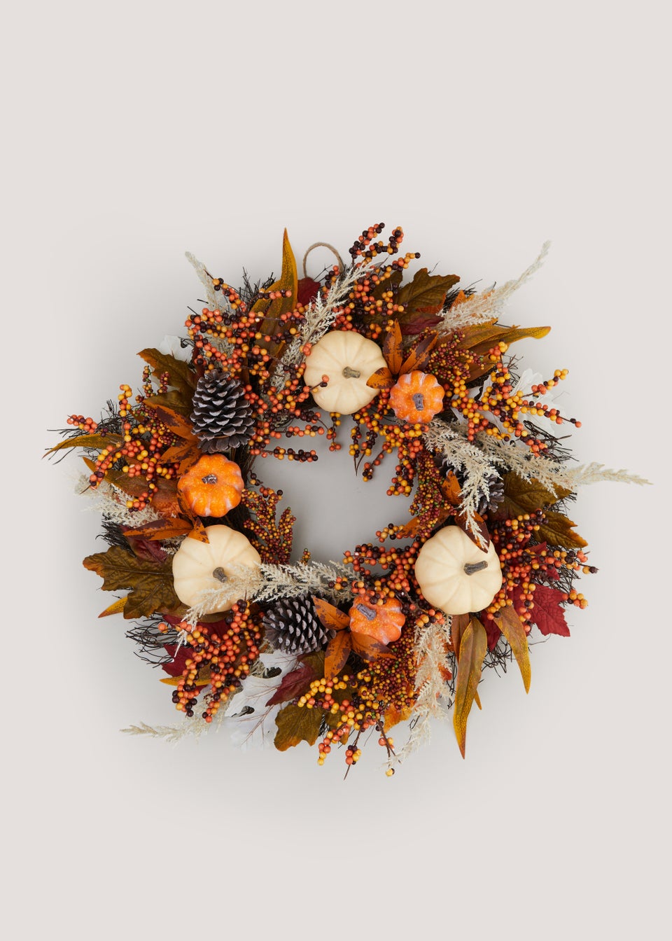 Orange Pumpkin Wreath