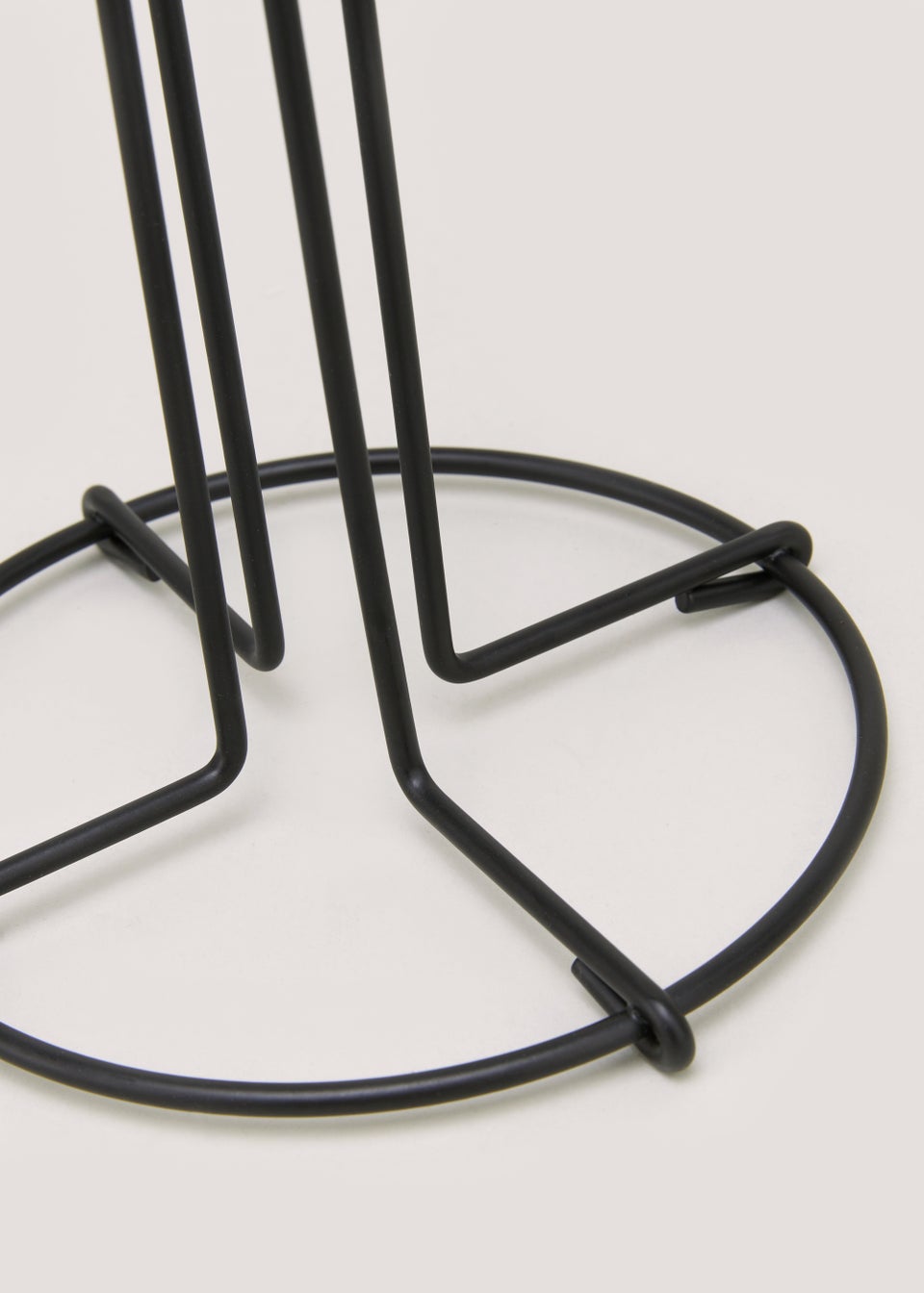 Black Wire Kitchen Roll Holder (30cm x 14cm)