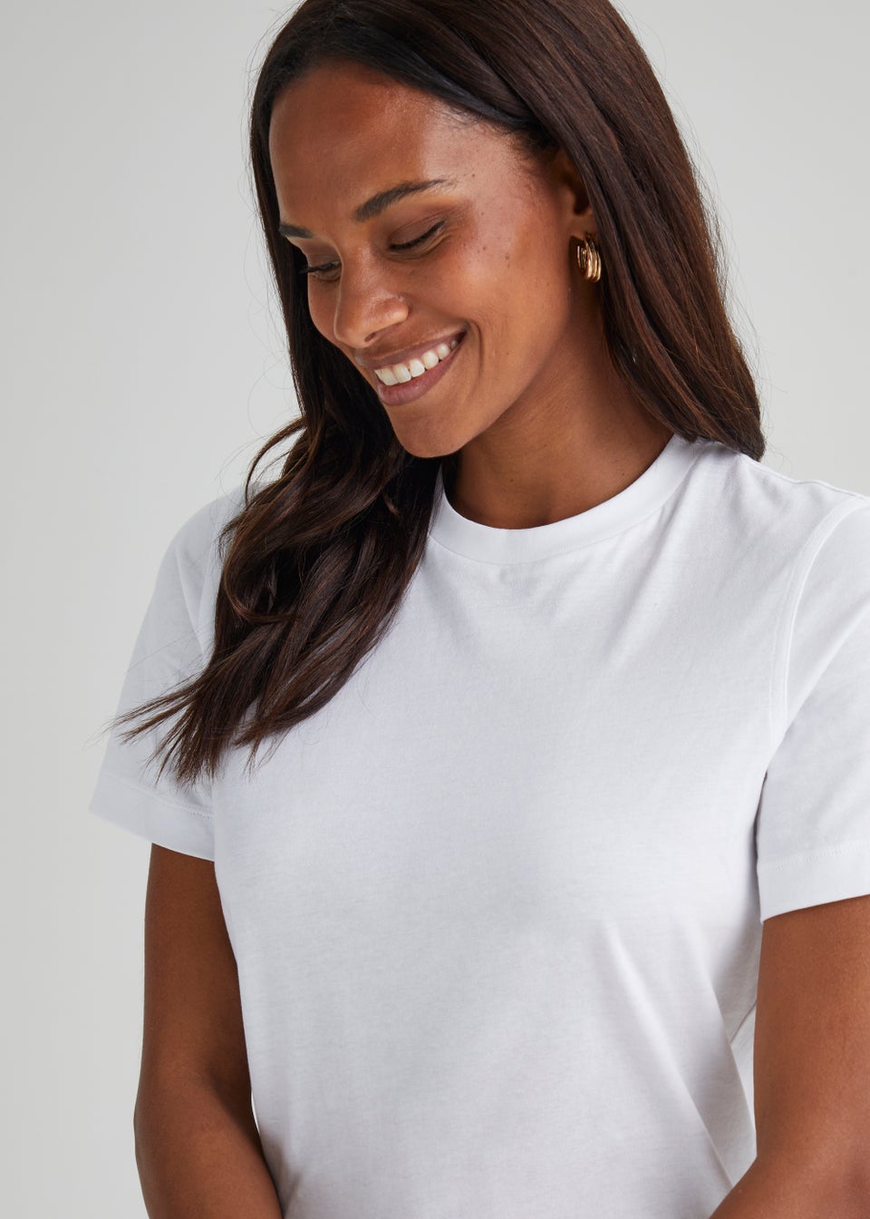 White Modern T-Shirt - Matalan