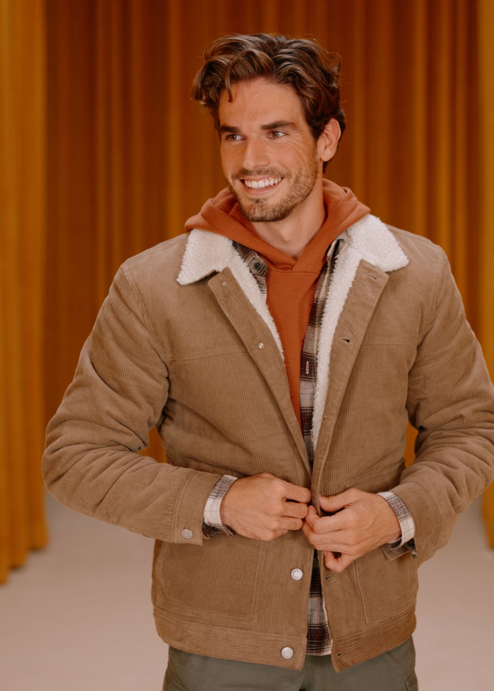 Stone sale cord jacket