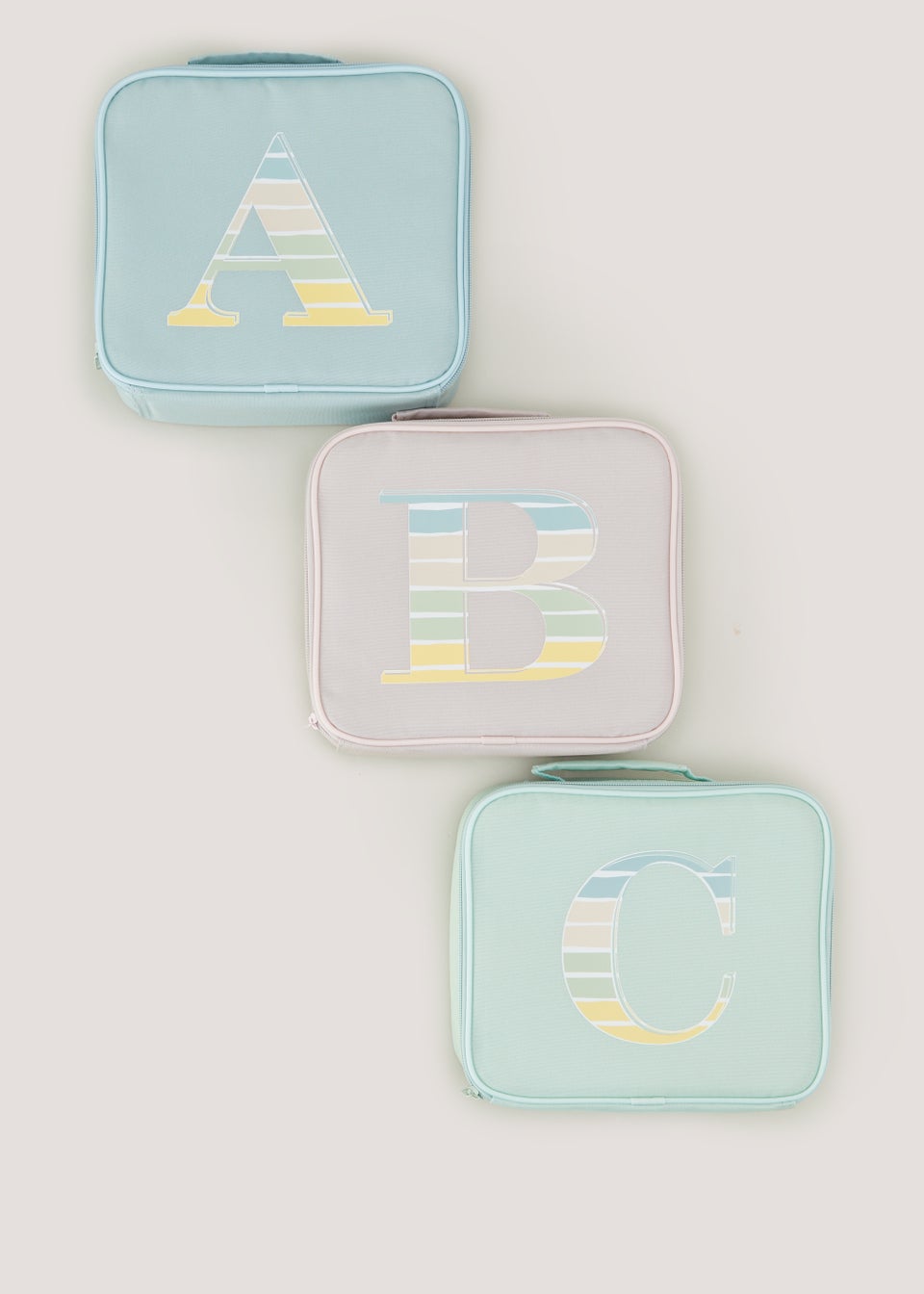 Multicoloured Alphabet Lunch Bag (24cm x 21cm x 8cm)