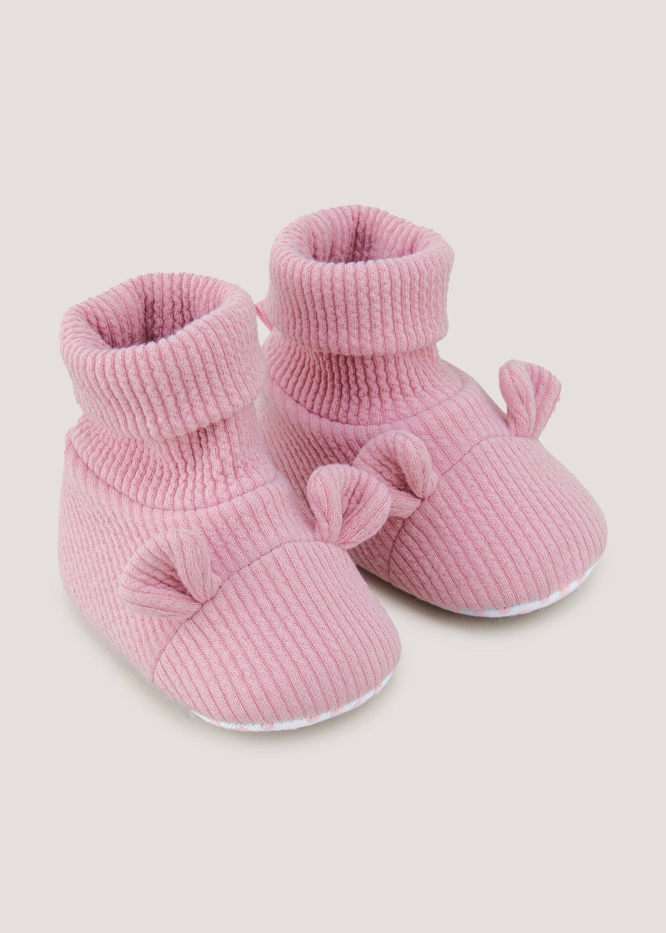 Pink Bunny Soft Sole Baby Sock Booties (Newborn-18mths)