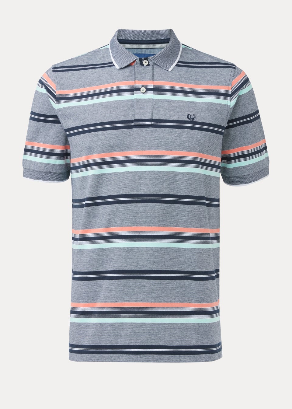 Lincoln Multicoloured Fine Stripe Polo Shirt