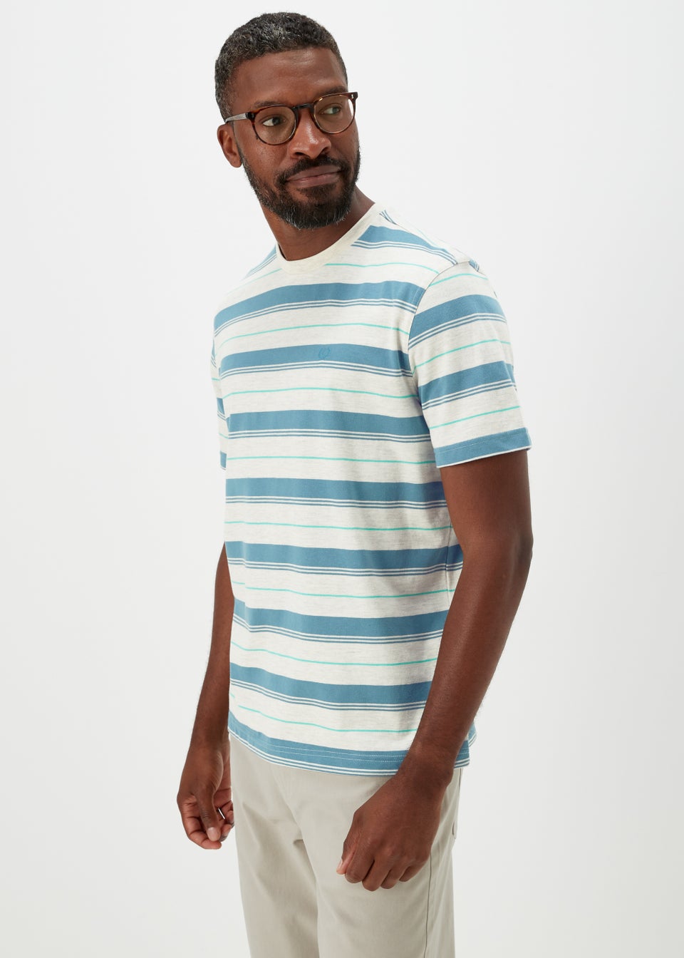 Lincoln Ecru Stripe T-Shirt