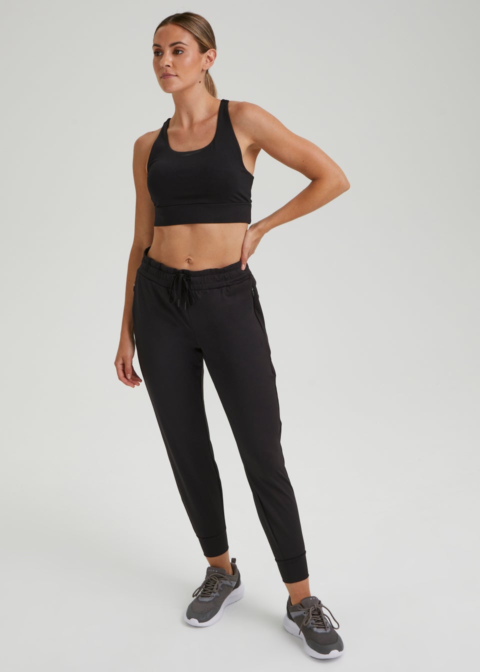 Souluxe Black Active Sports Joggers