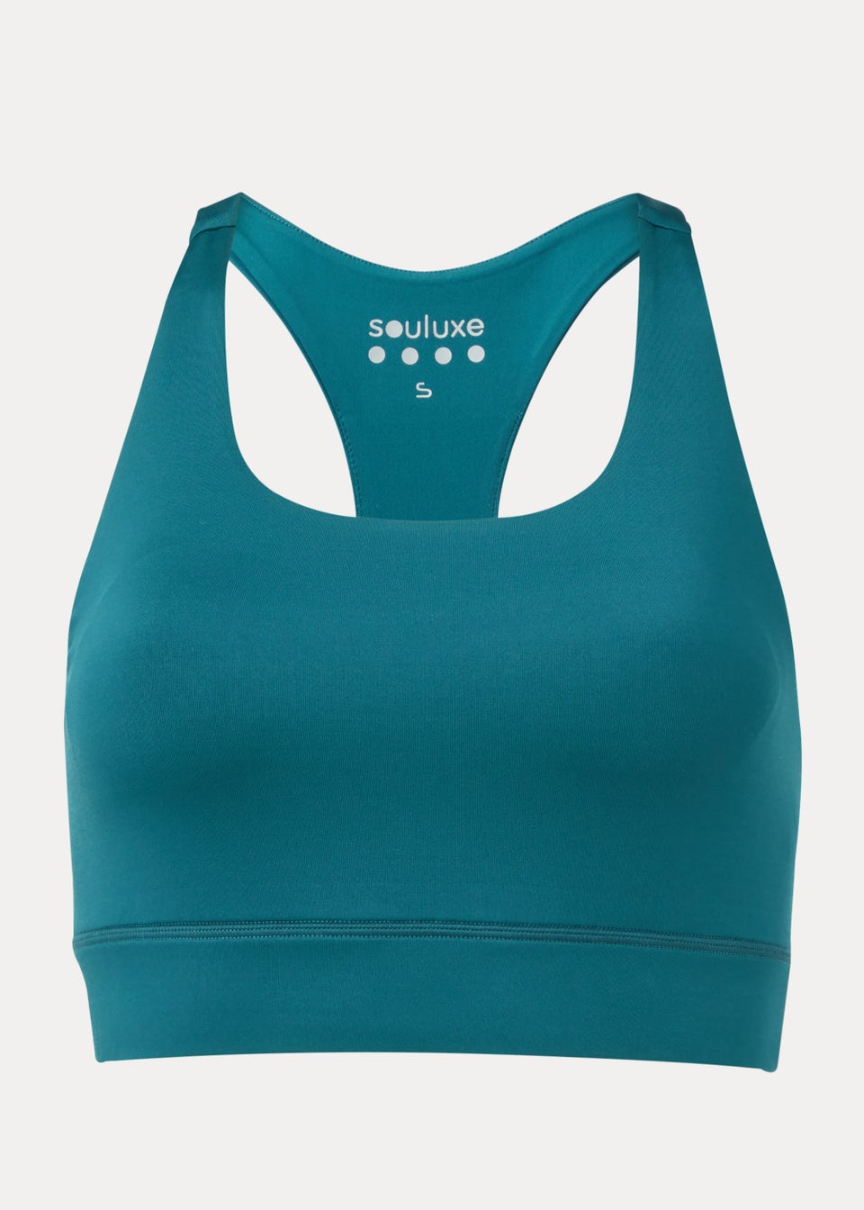Souluxe Dark Teal Sports Crop Top