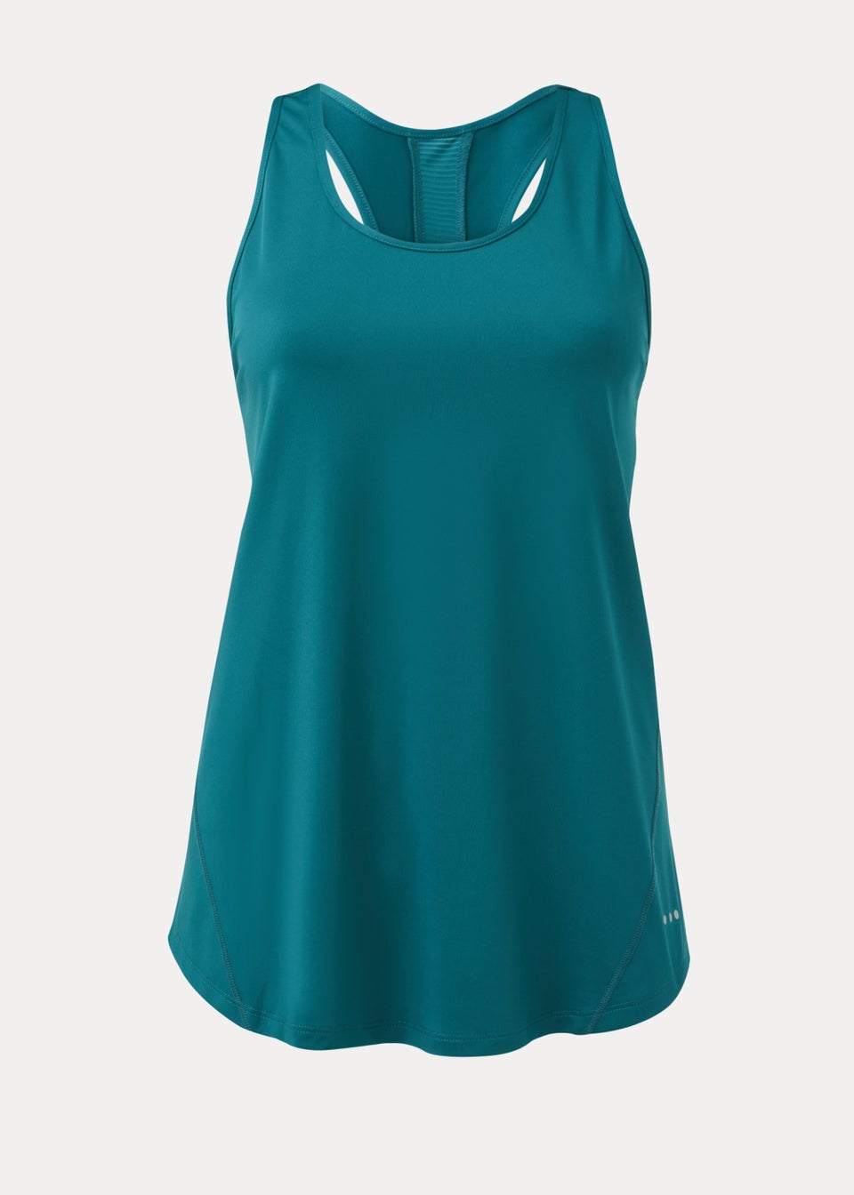 Souluxe Dark Teal Mesh Sports Vest Top