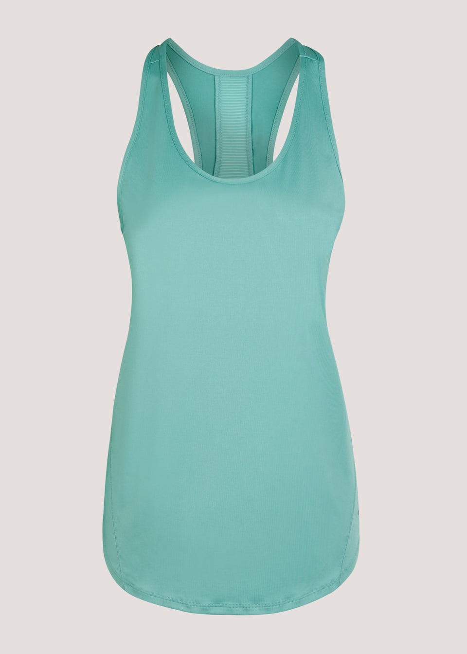 Souluxe Light Teal Mesh Sports Vest Top