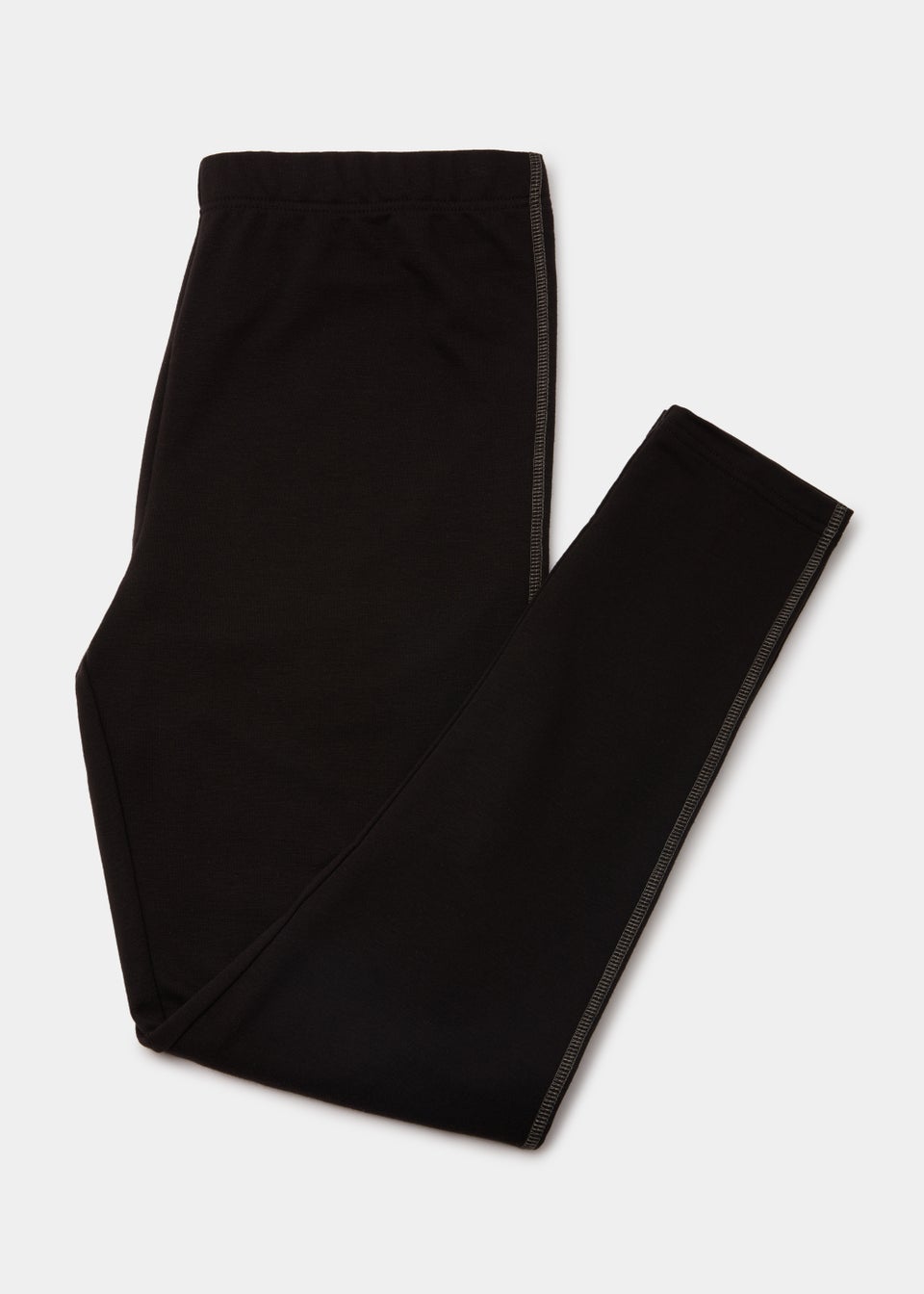 Black Lightweight Long Bottoms