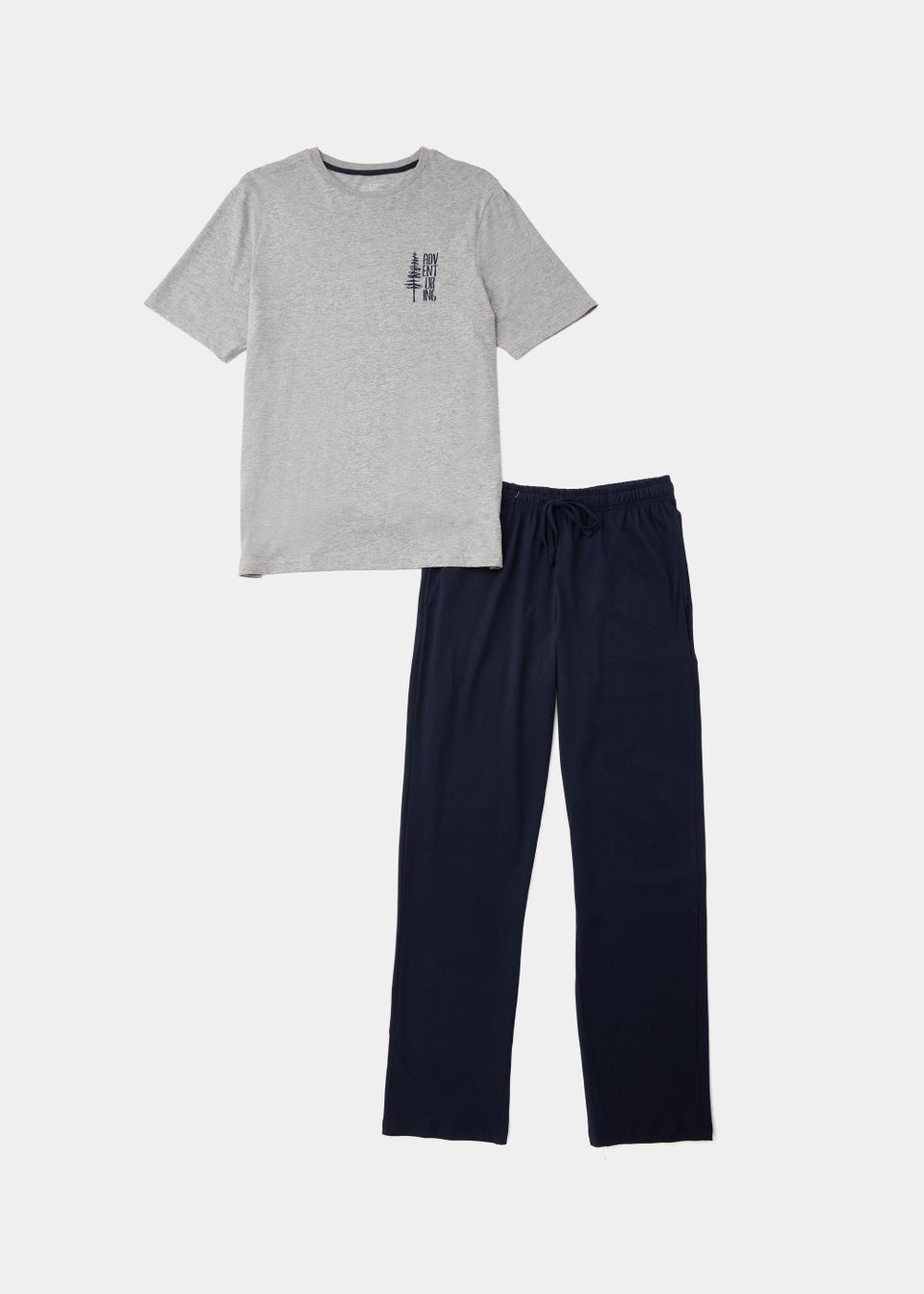 Grey Tree Long Pyjama Set