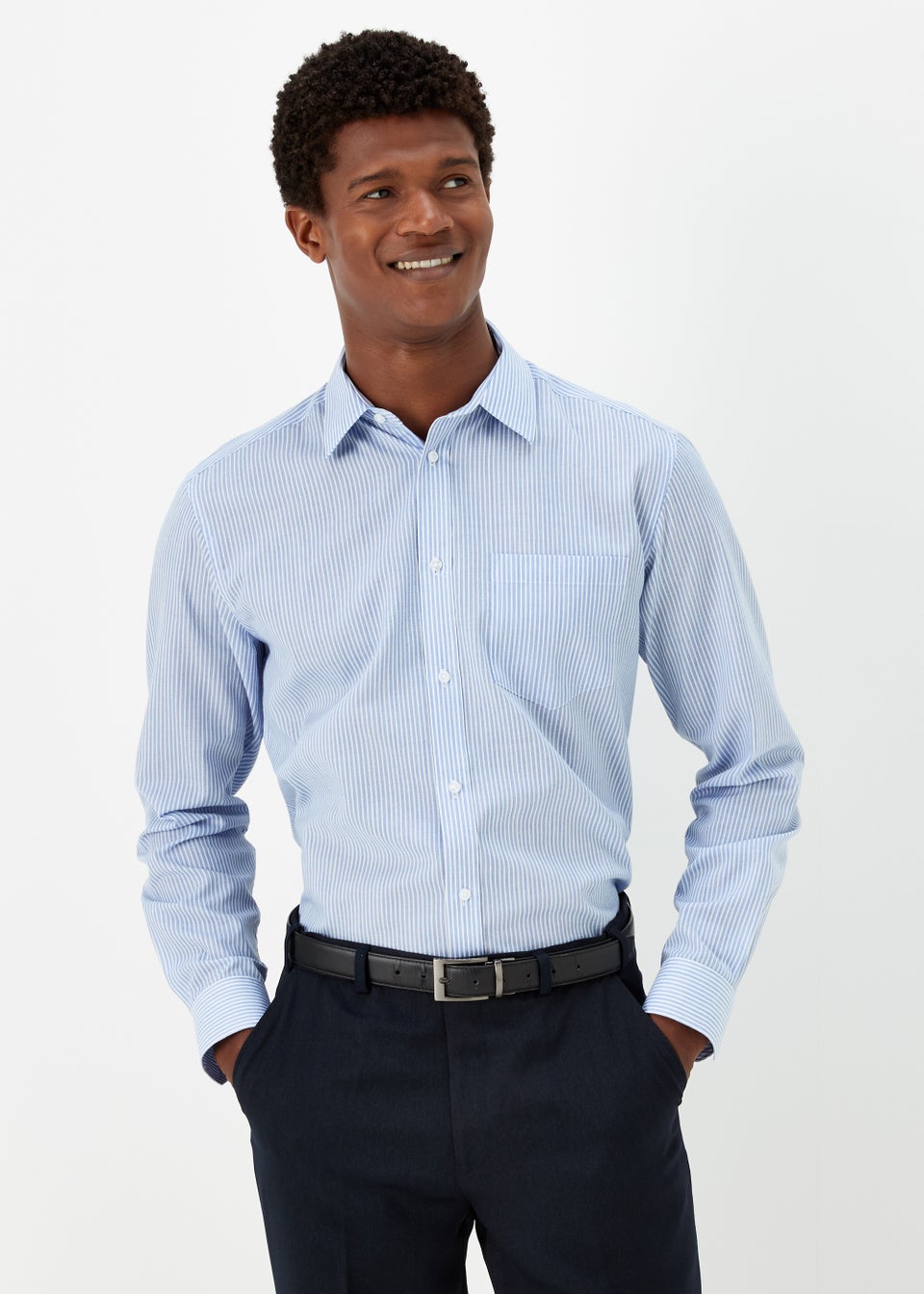 Taylor & Wright 2 Pack White & Blue Regular Fit Shirts